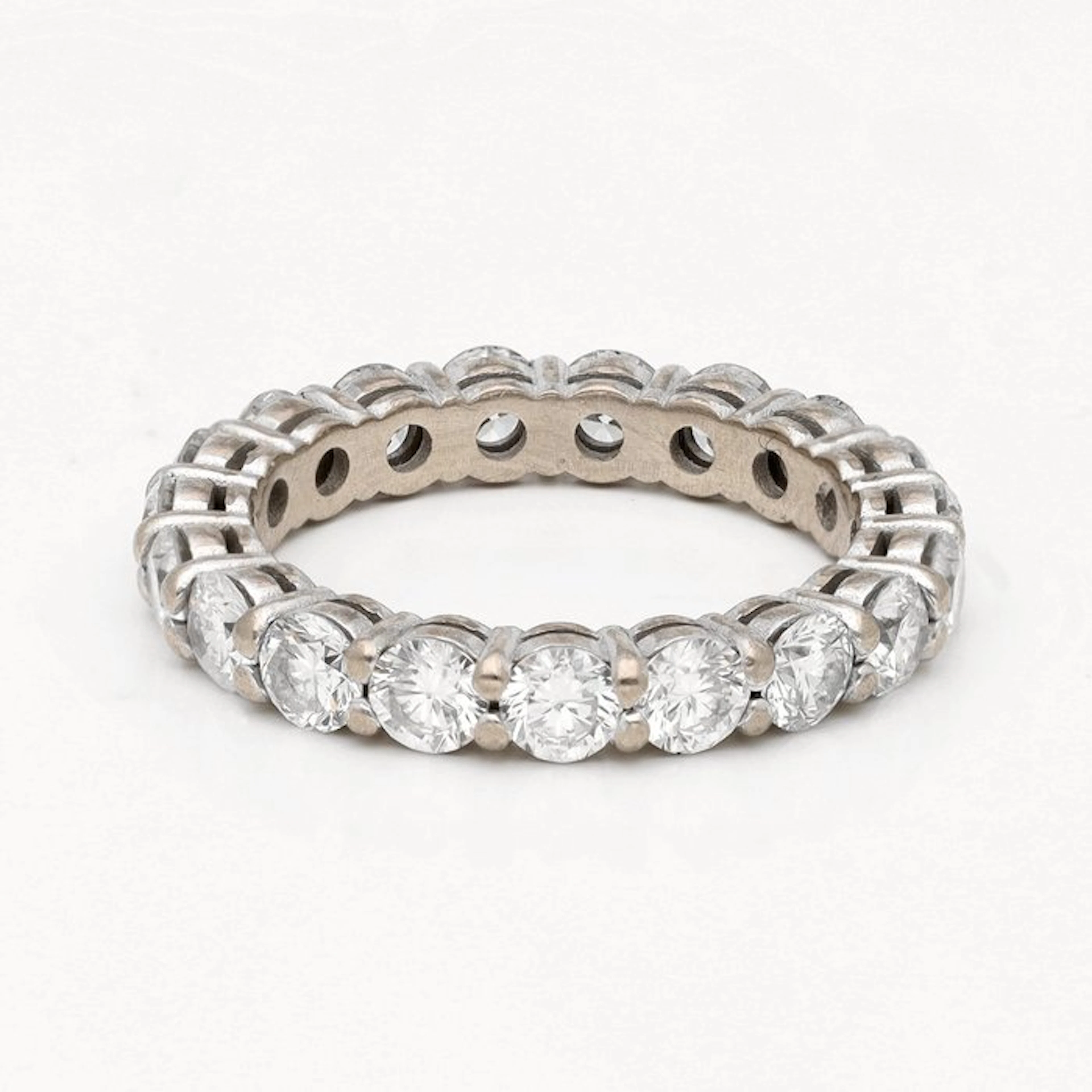 Ring - 18 kt. White gold Diamond (Natural) - Alliance