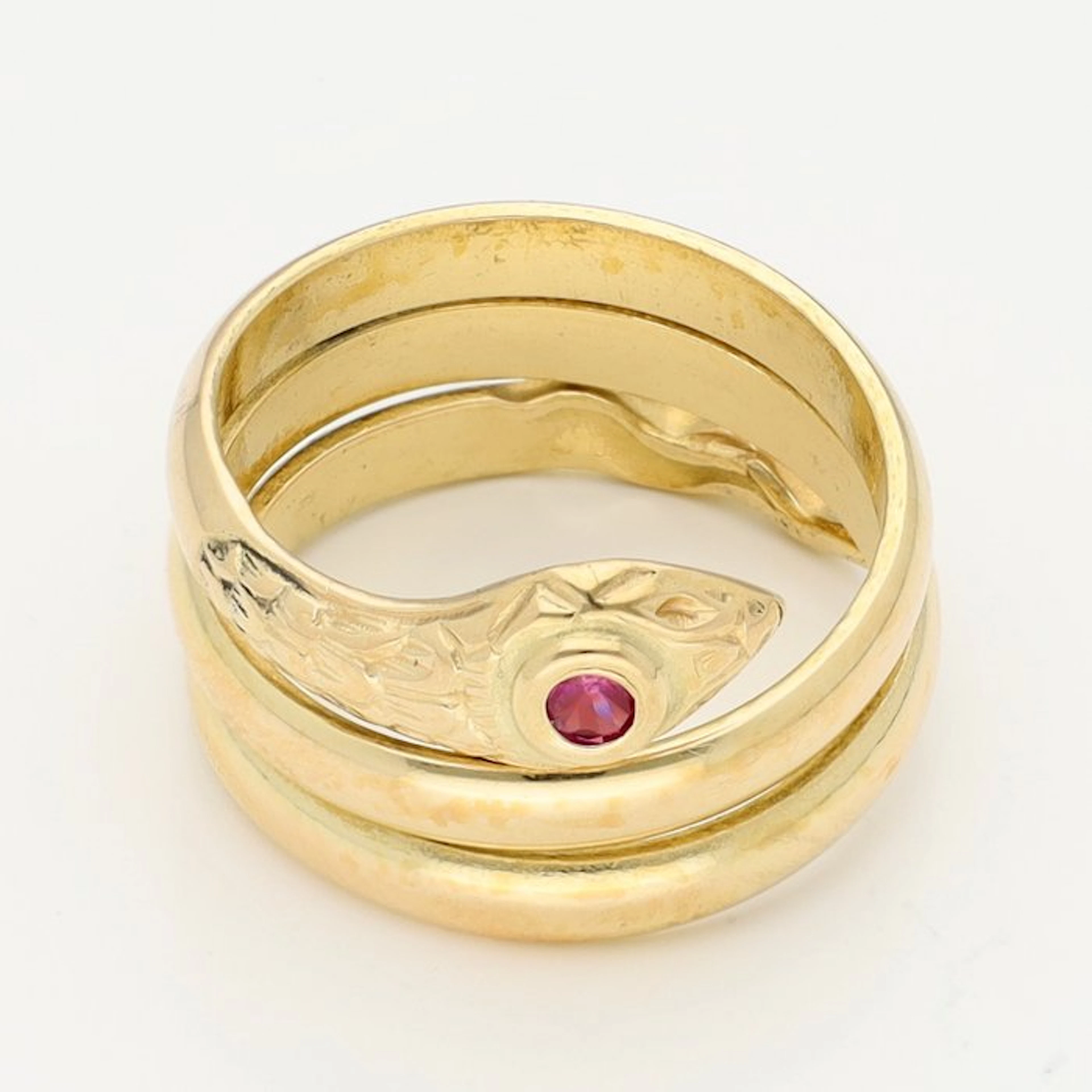 Ring - 18 kt. Yellow gold - Ruby