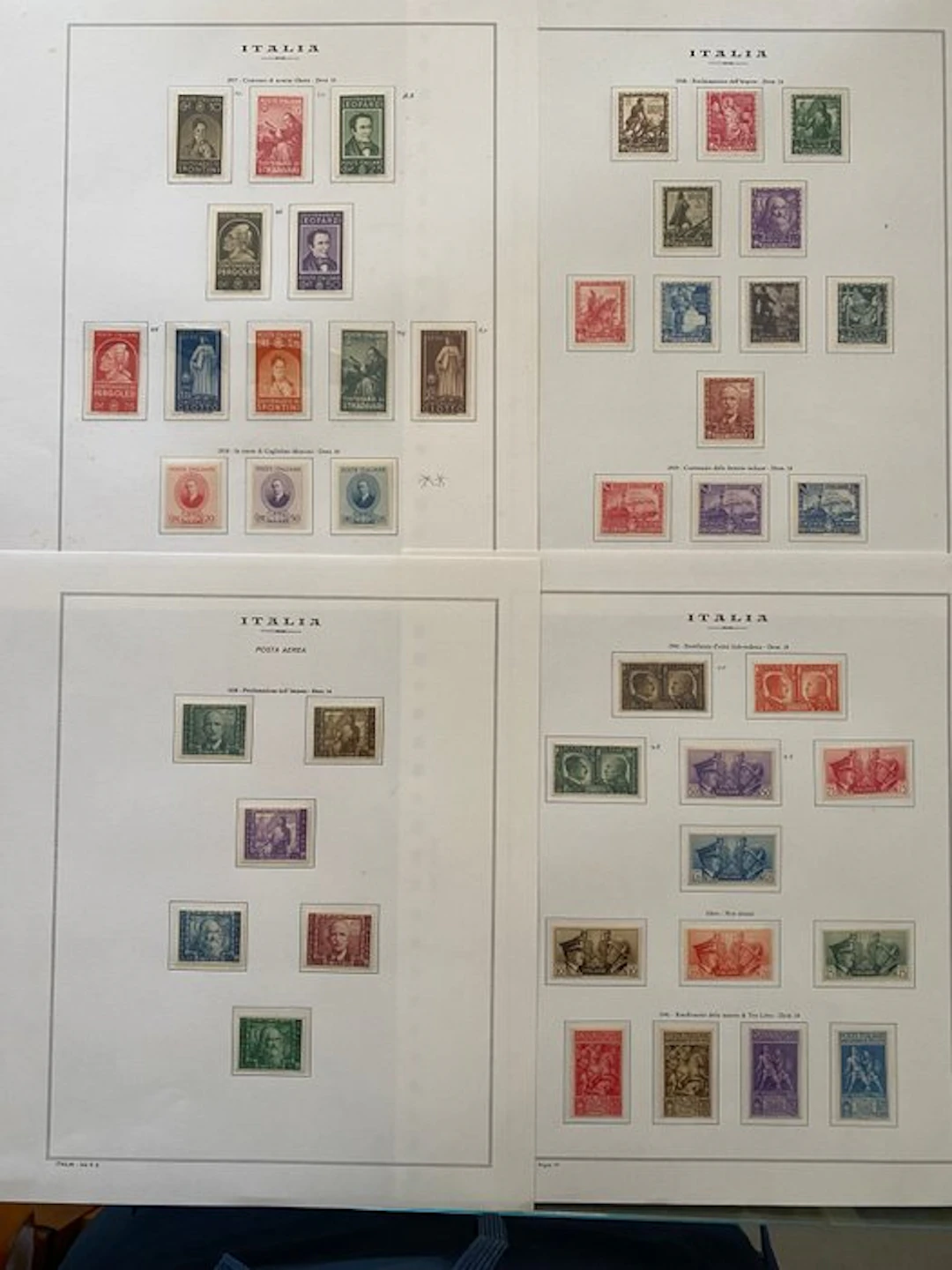 Italy Kingdom 1937/1938 - Kingdom: Seven complete series: Illustri