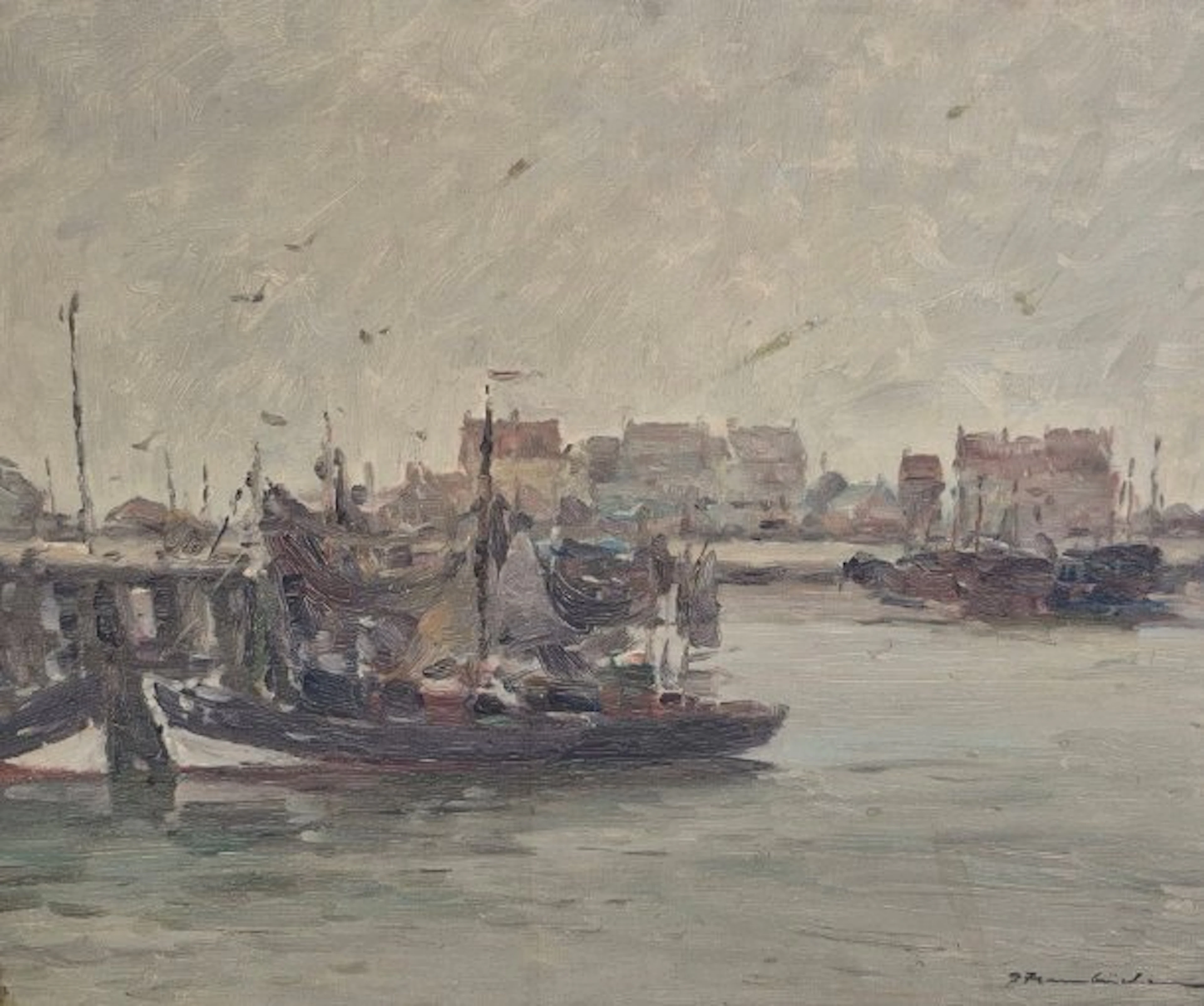 Gorge Hambuchen (1901-1971.) - Boten aan de Kant