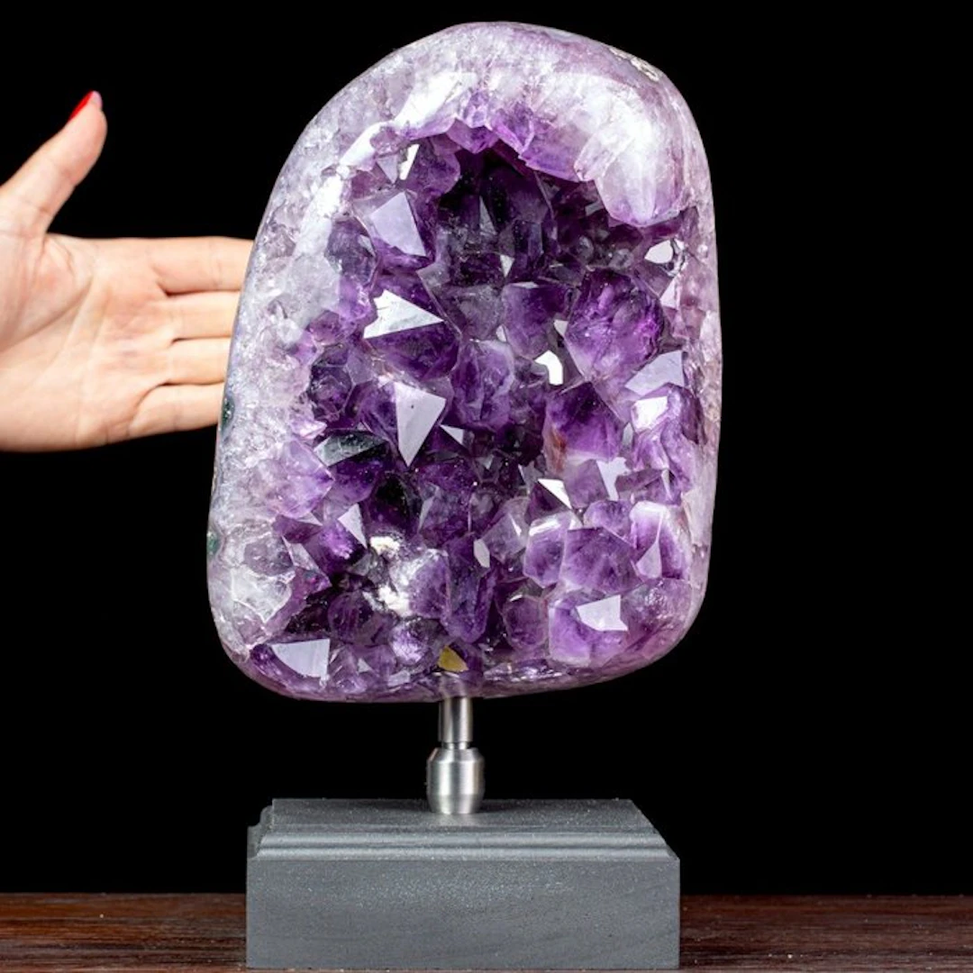 Exceptional Quality Deep Violet Amethyst Geode from...