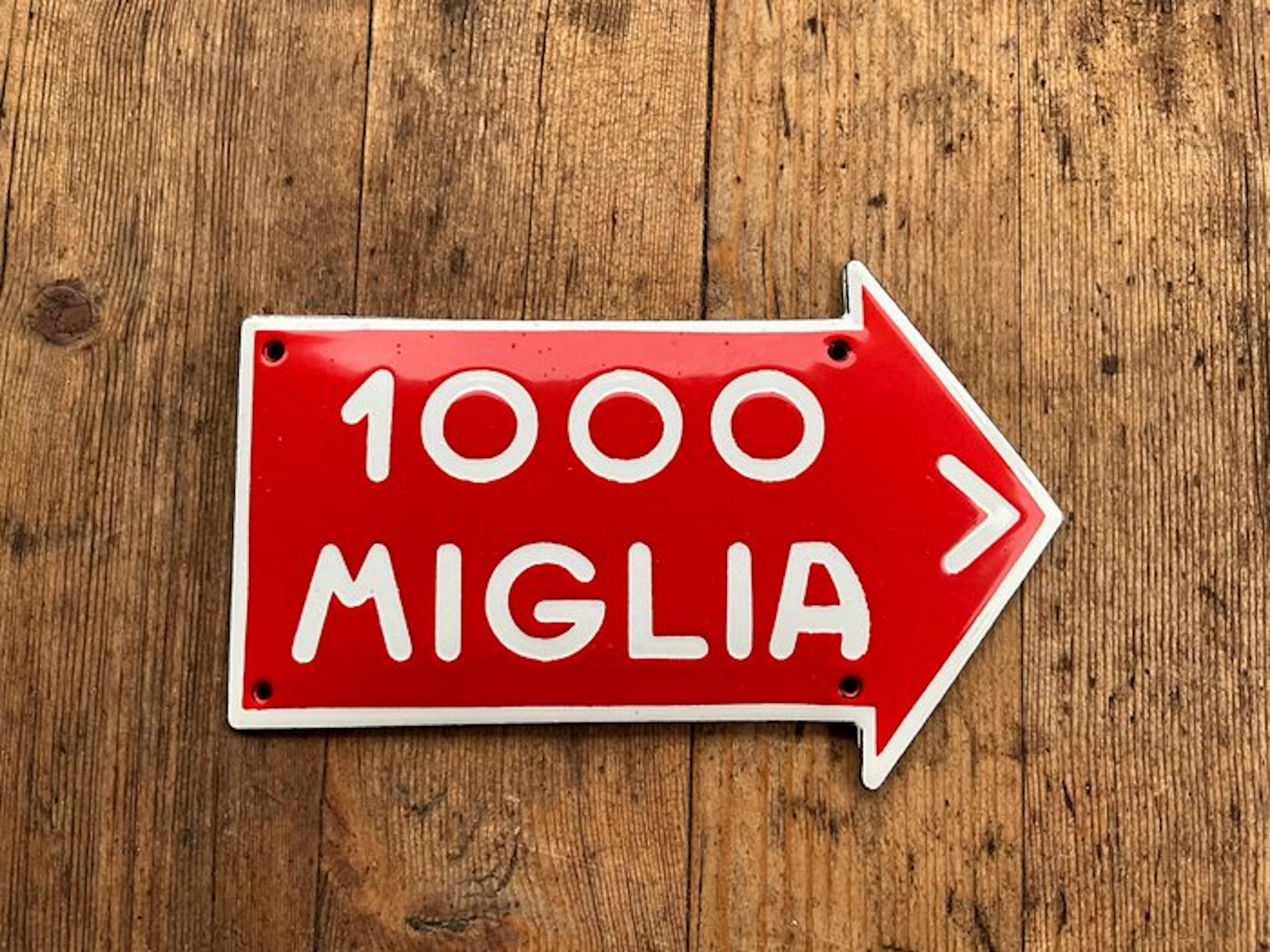 Mille Miglia - Vintage - Enamel plate - Enamel