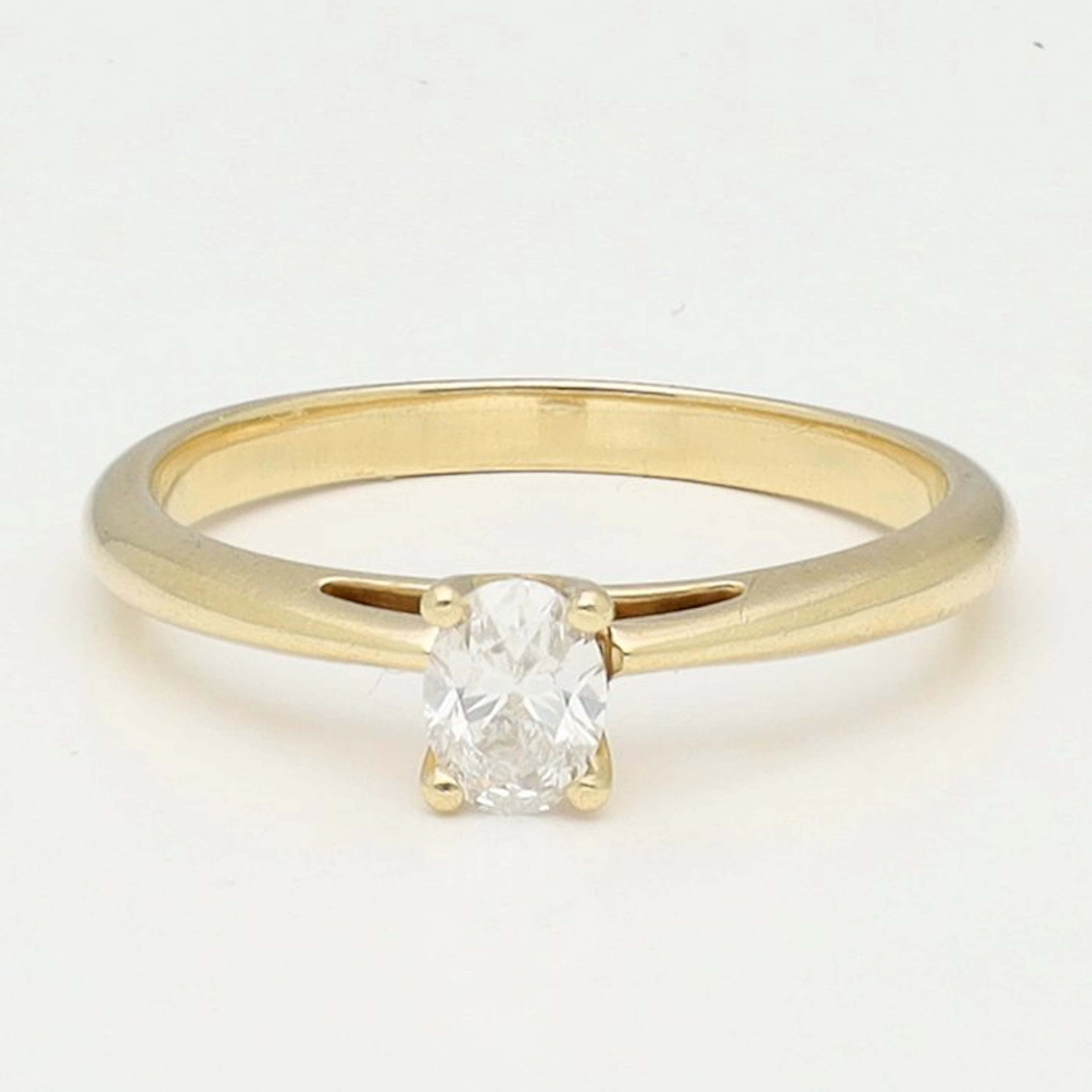 Ring - 14 kt. Yellow gold - 0.30ct. tw. Diamond (Natural)