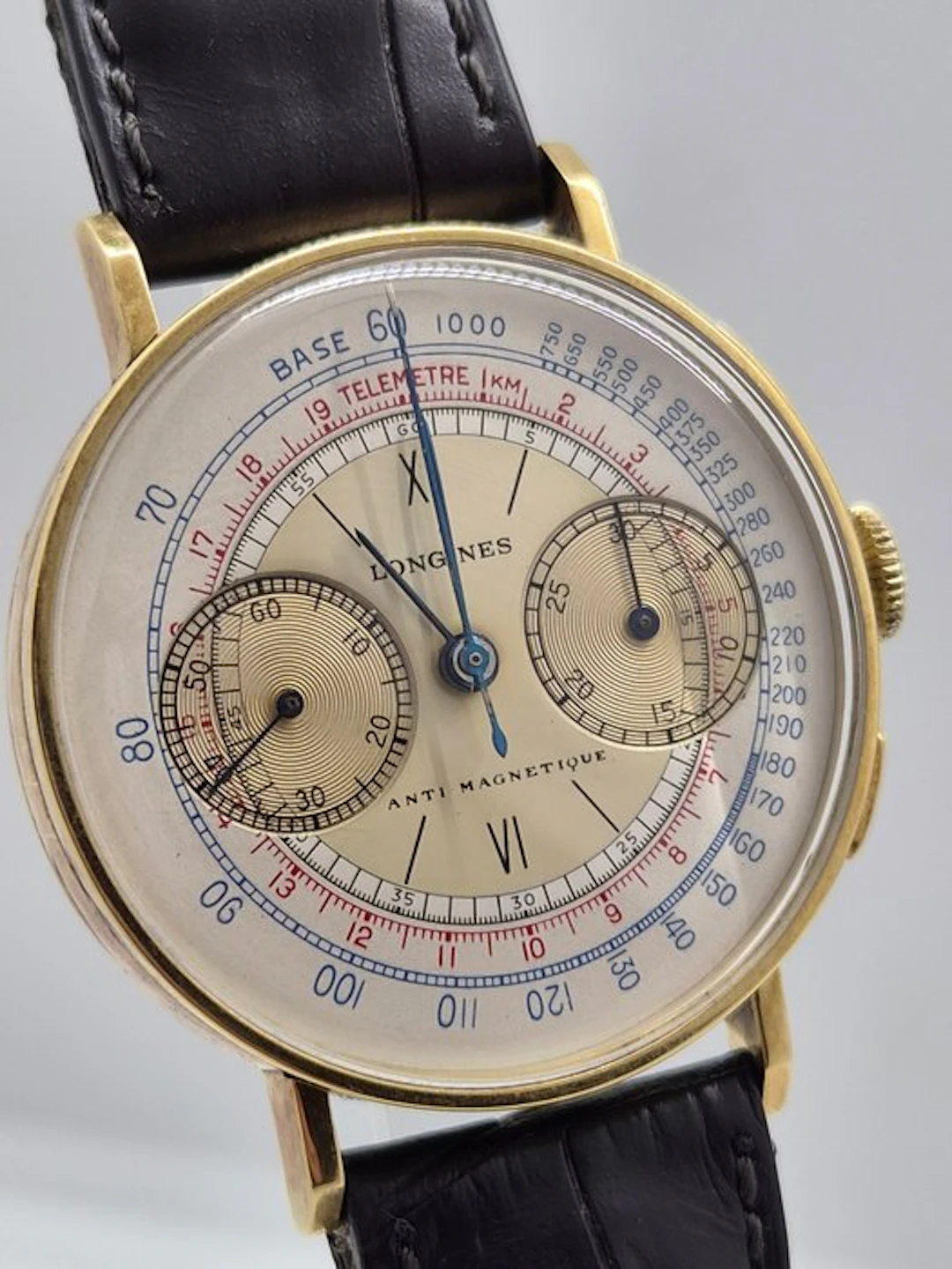 Longines - Chronograph Flyback 13ZN 18K Gold Ref. 4381 - Unisex - 1900-1949