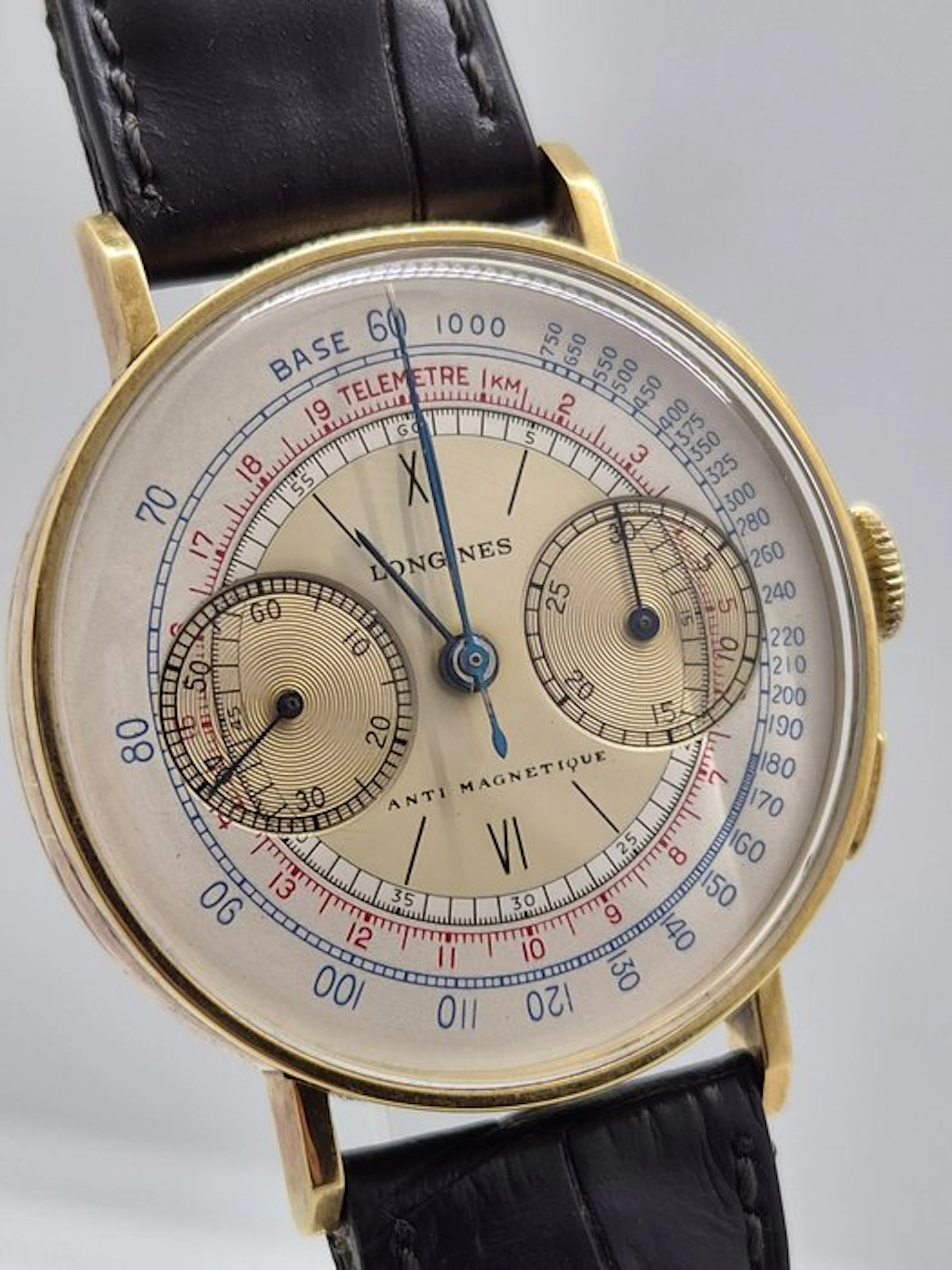 Longines - Chronograph Flyback 13ZN 18K Gold Ref. 4381 - Unisex - 1900-1949