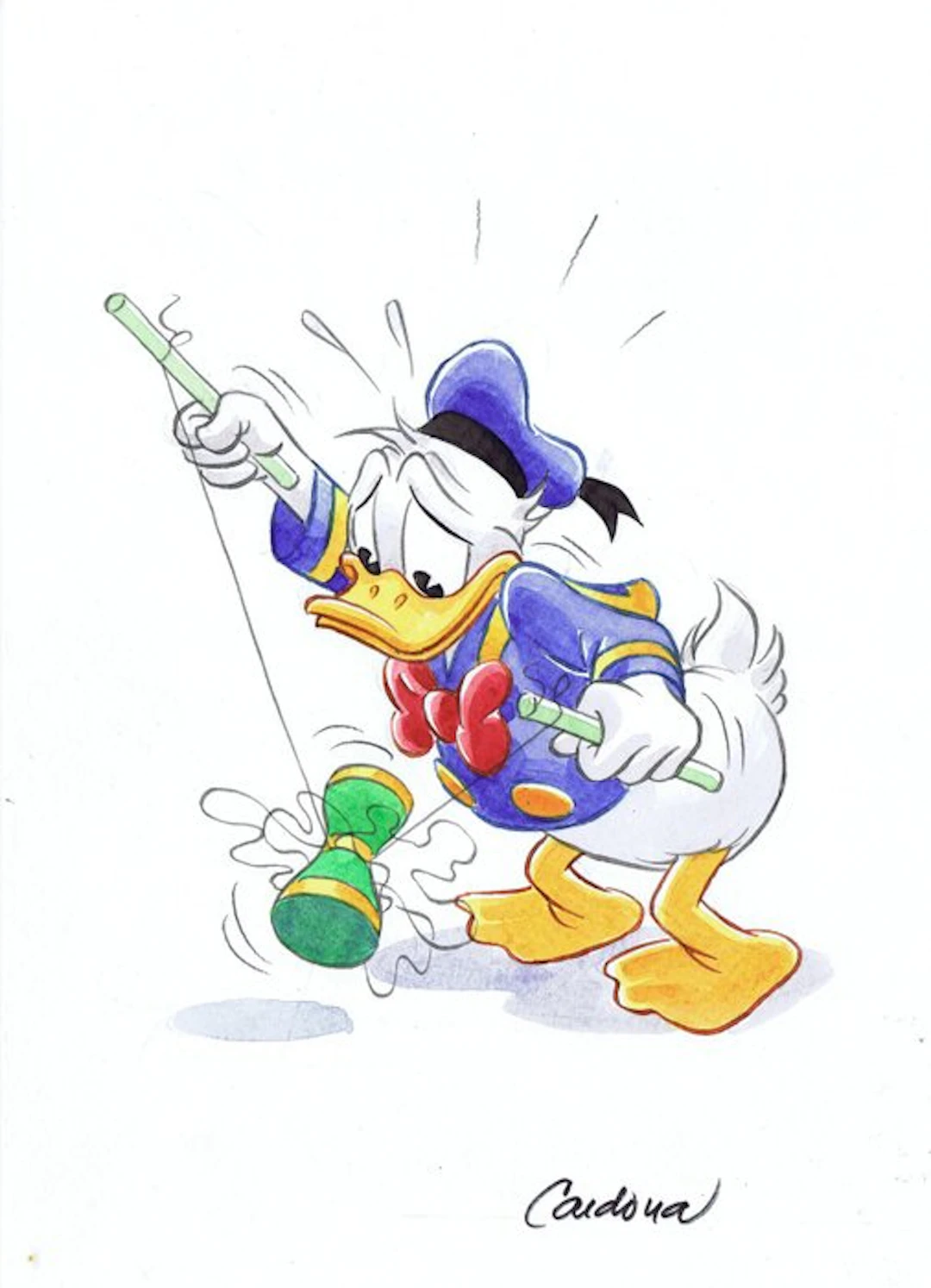Cardona - 1 Watercolour - Donald Duck