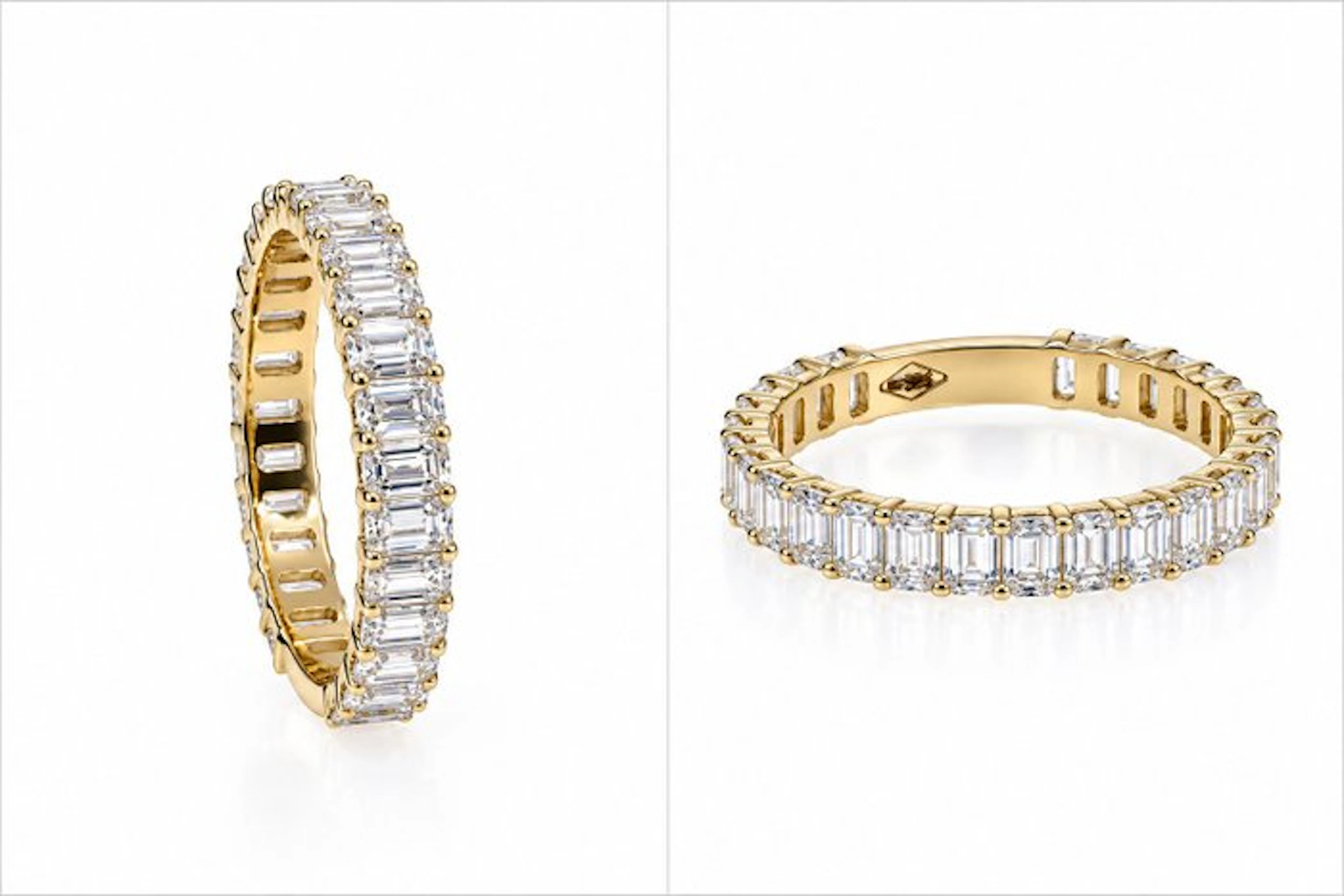 No reserve price - Ring - 14 kt. Yellow gold - 2.05ct. tw. Diamond (Lab-grown)