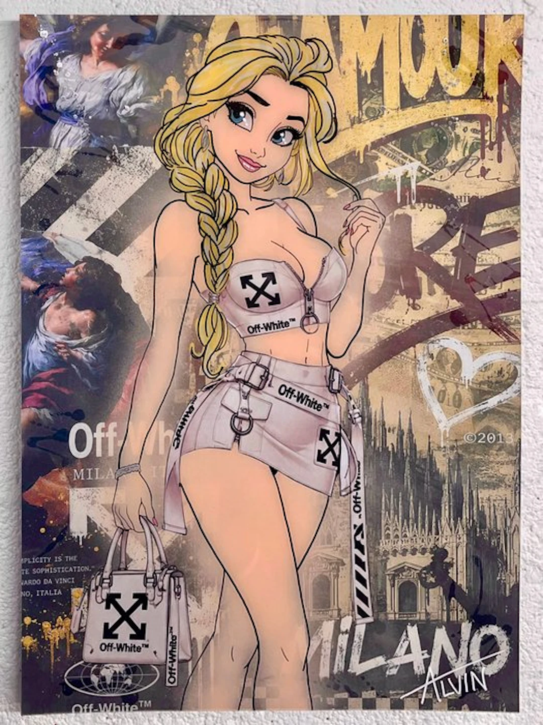 Alvin Silvrants - Cute girl Based on Elsa - Off White...