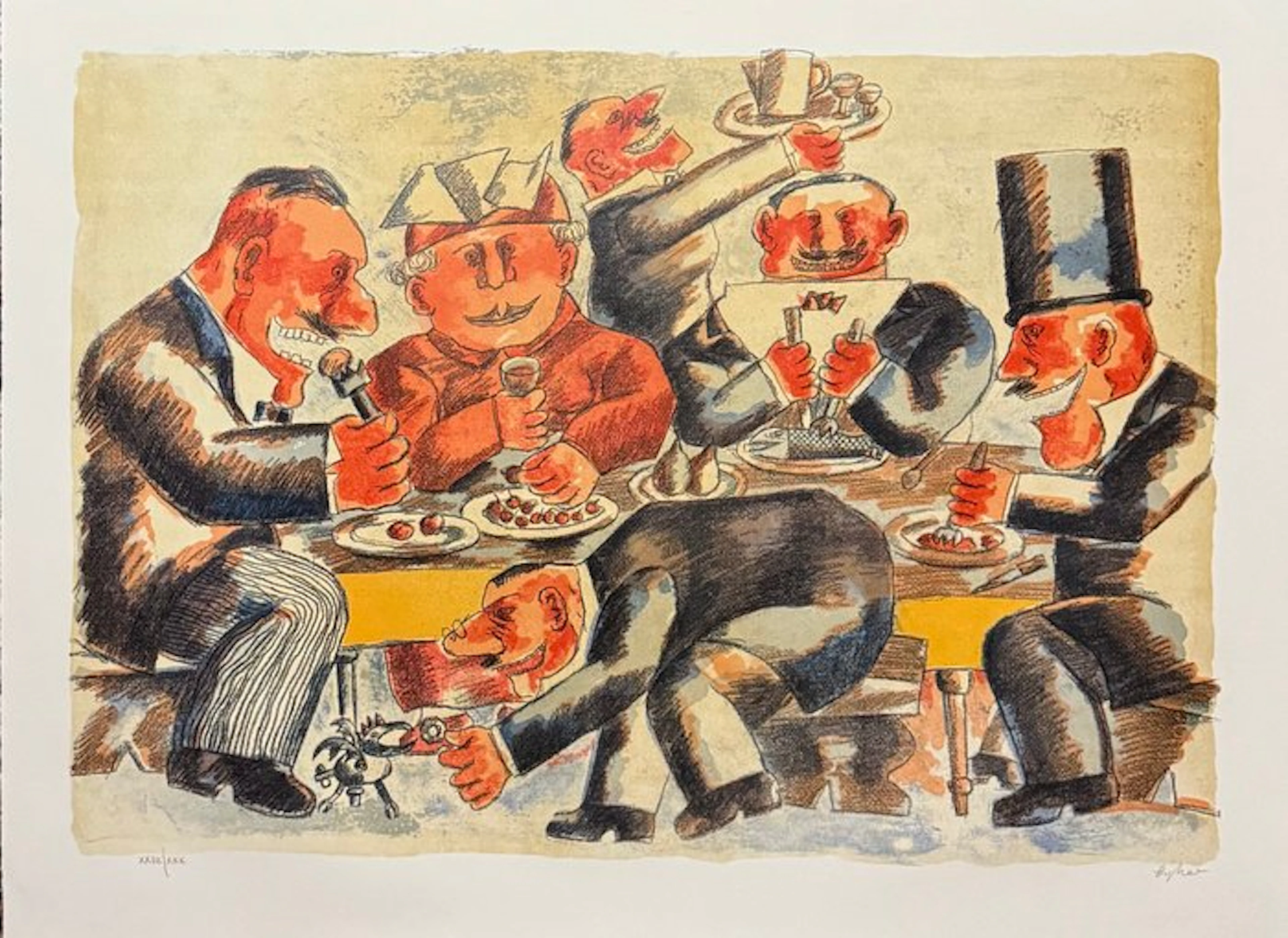 Franz Borghese (1941-2005) - Banchetto