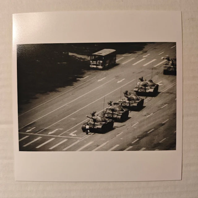 Stuart Franklin - The Tank Man - Magnum Square Print