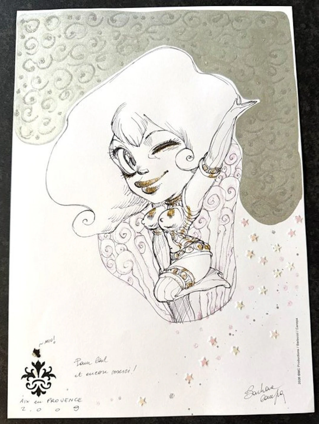 Barbara Canepa - 1 Original colour drawing - Skydoll - 2009
