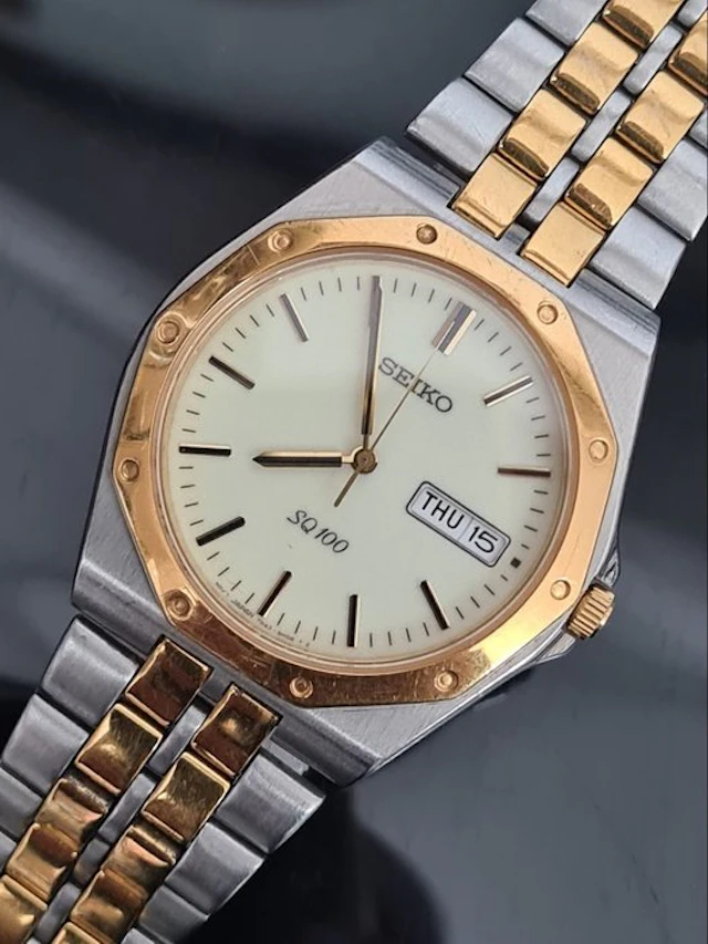 Seiko - "Royal Oak Style" Seiko SQ 100 - No reserve price...