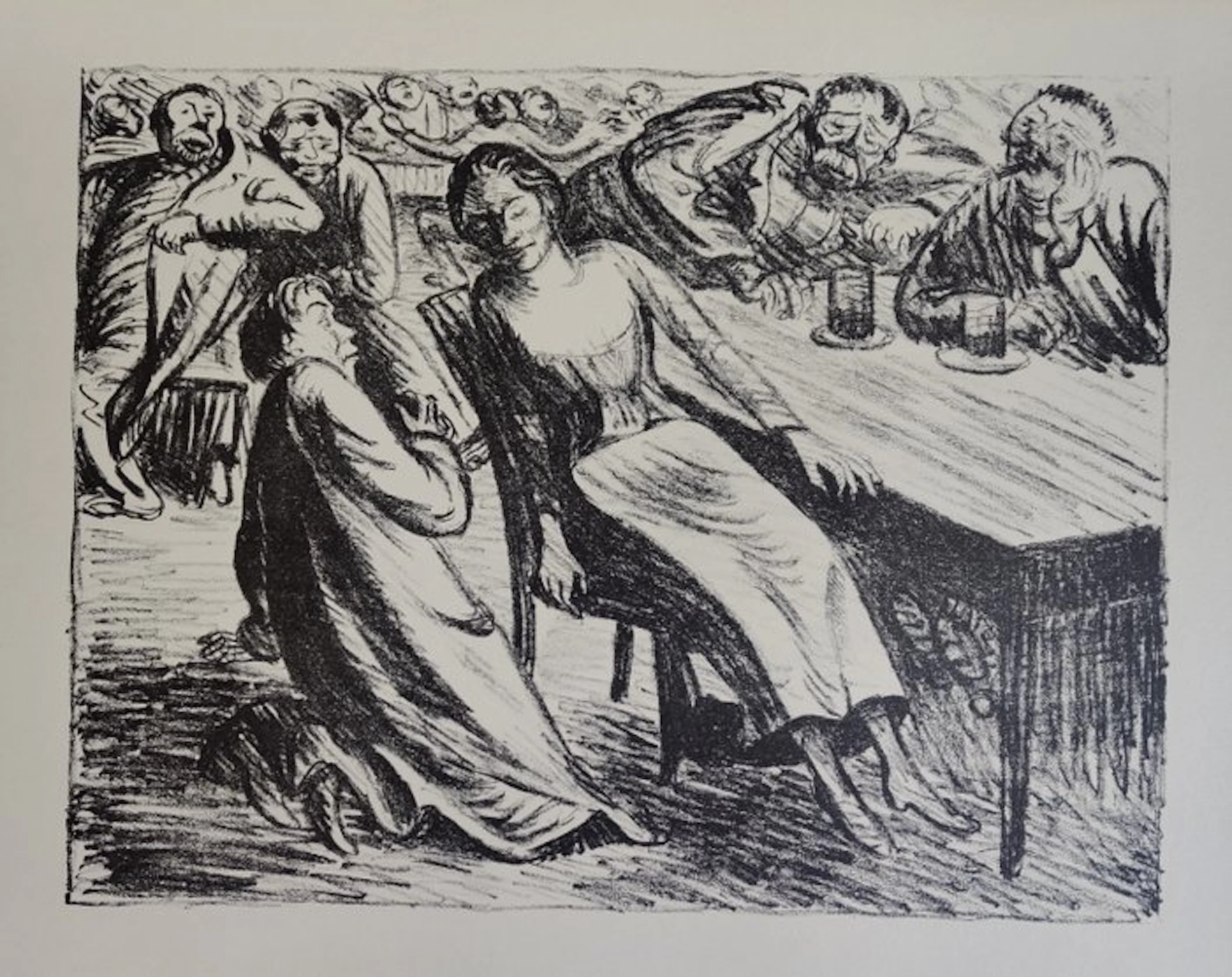 Ernst Barlach (1870-1938) - Das Paar in der Menge III