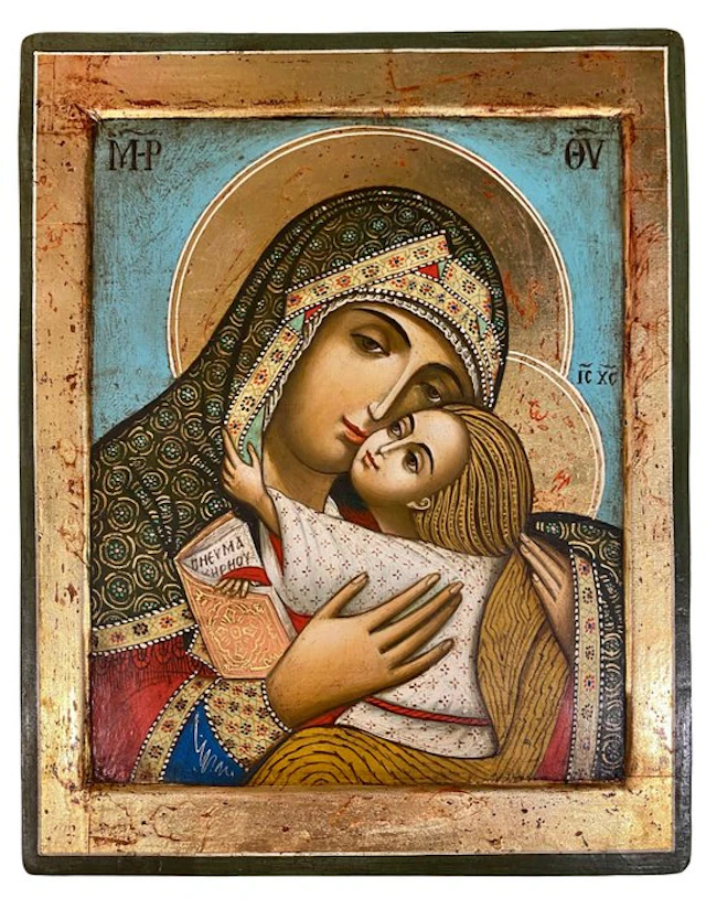 Icon - Mother of God - Wood - Hand-painted
