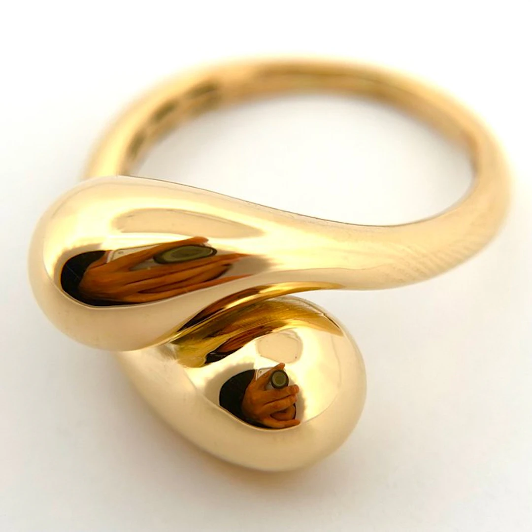 Ring - 18 kt. Yellow gold - Made in Italy