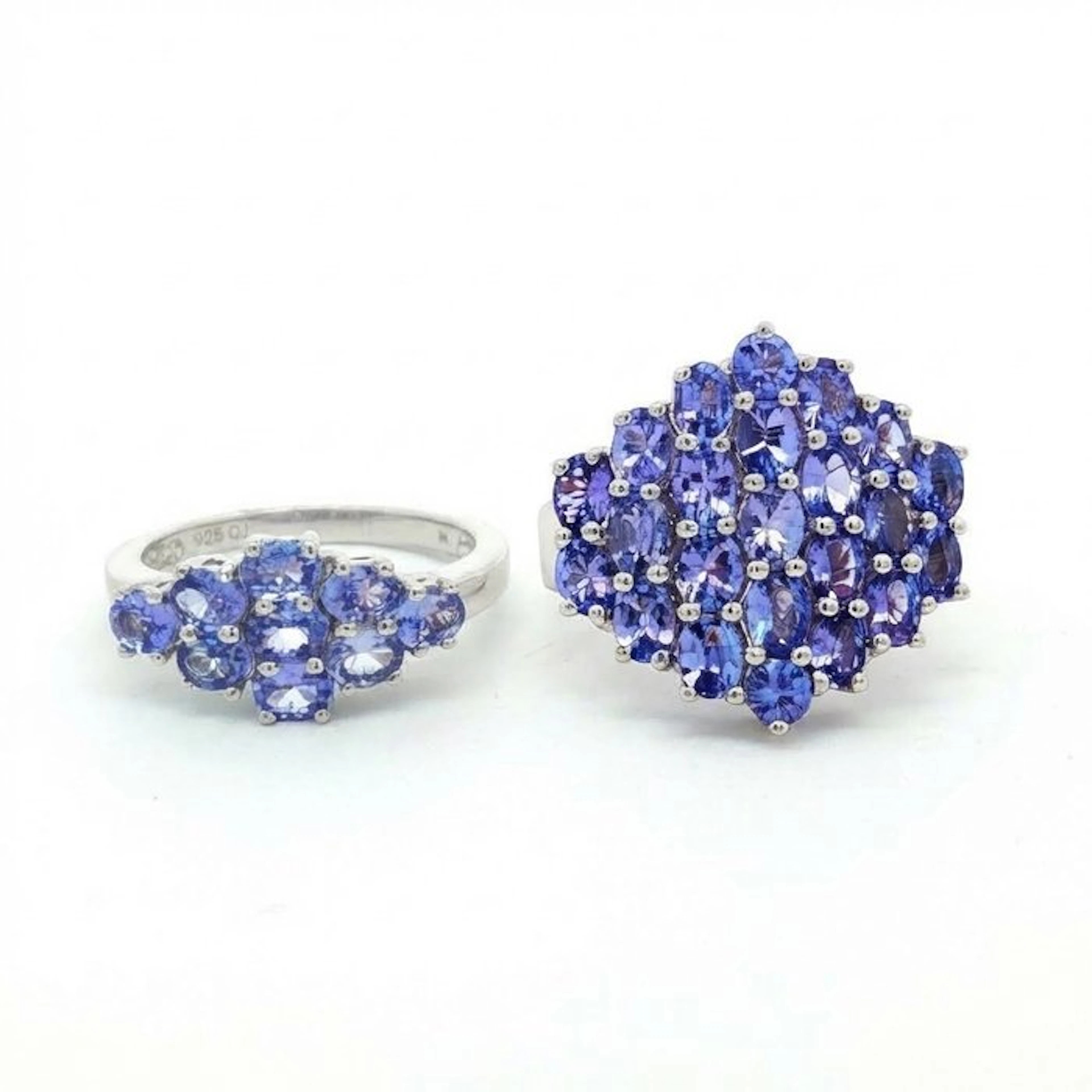 No reserve price - 2 piece jewellery set Silver - 5.30ct