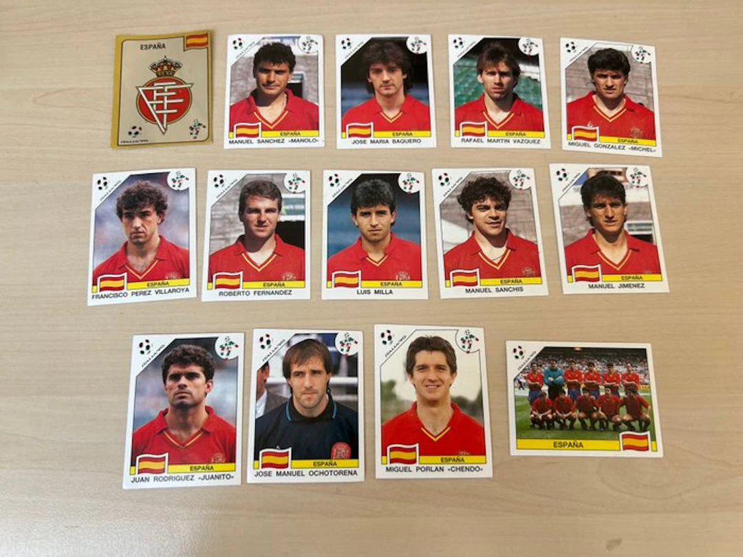 1990 Panini Italia '90 Manuel Sánchez Unpasted - 14 Sticker - Good (GD)