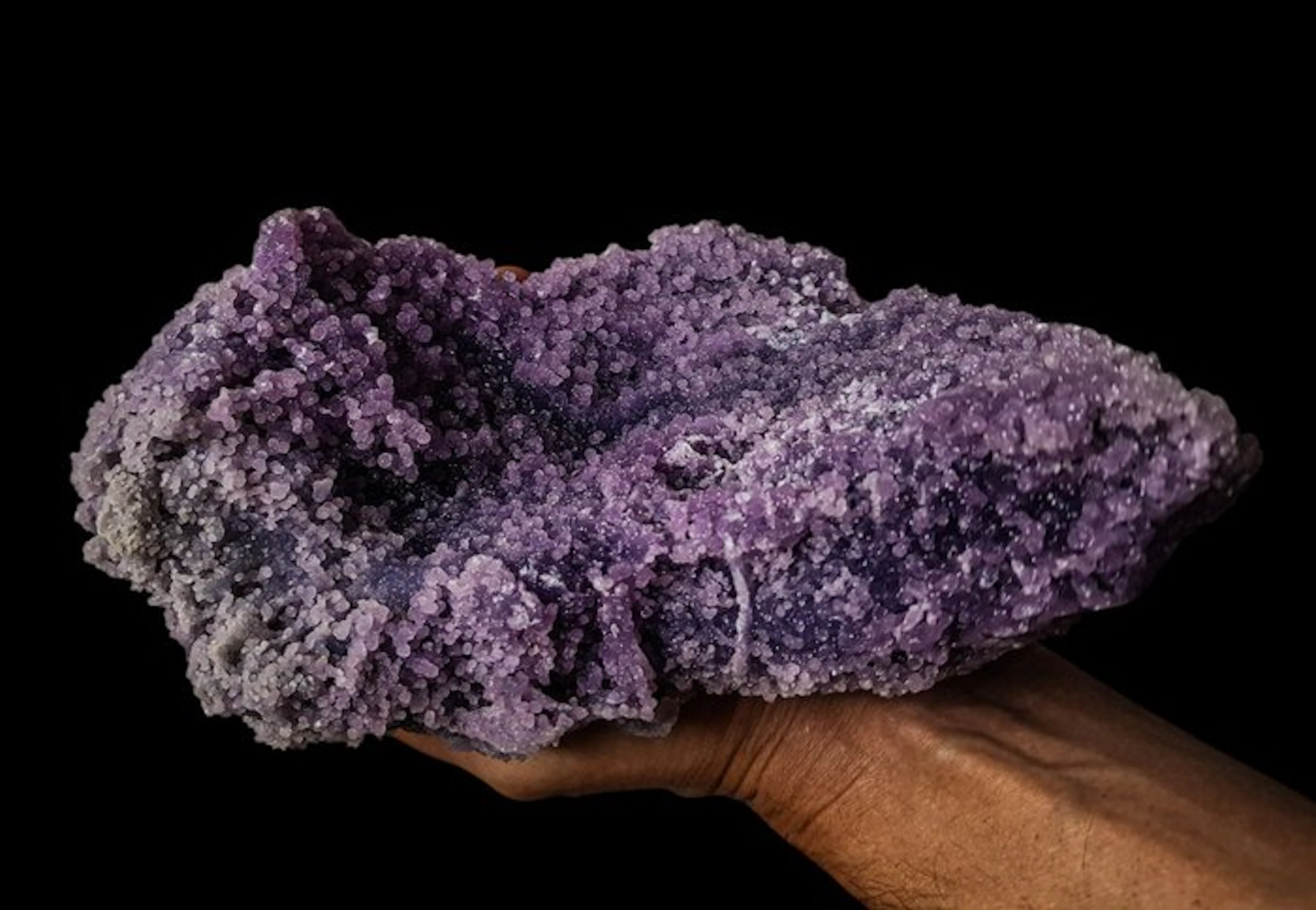 XXL HQ Grape Agate Lavender Crystal Cluster Crystal...