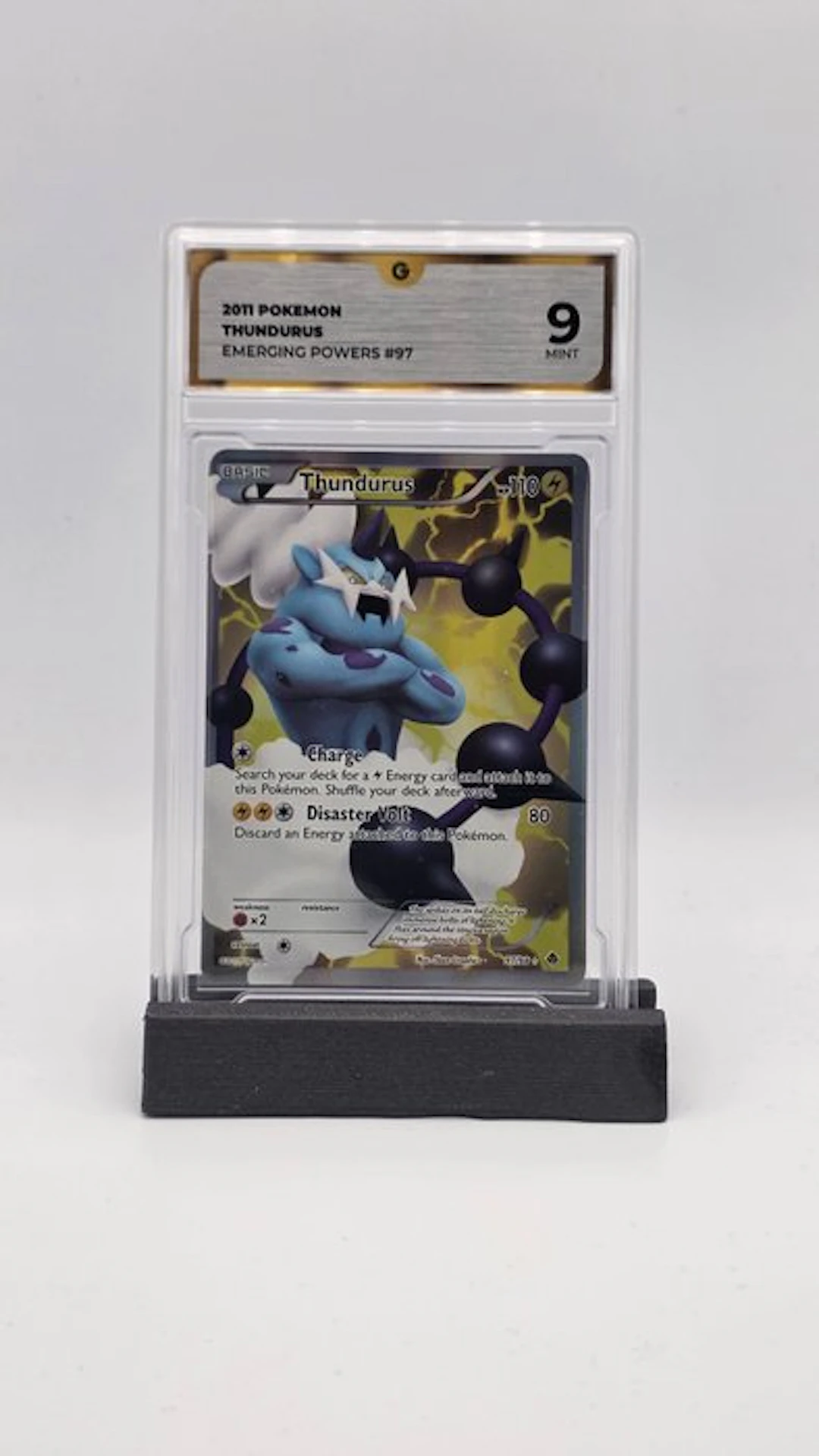 Pokémon - 1 Graded card - Thundurus 97 Foil
