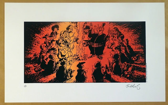 Walthéry, François - 1 Silkscreen - Natacha - Hommage au neuvième art
