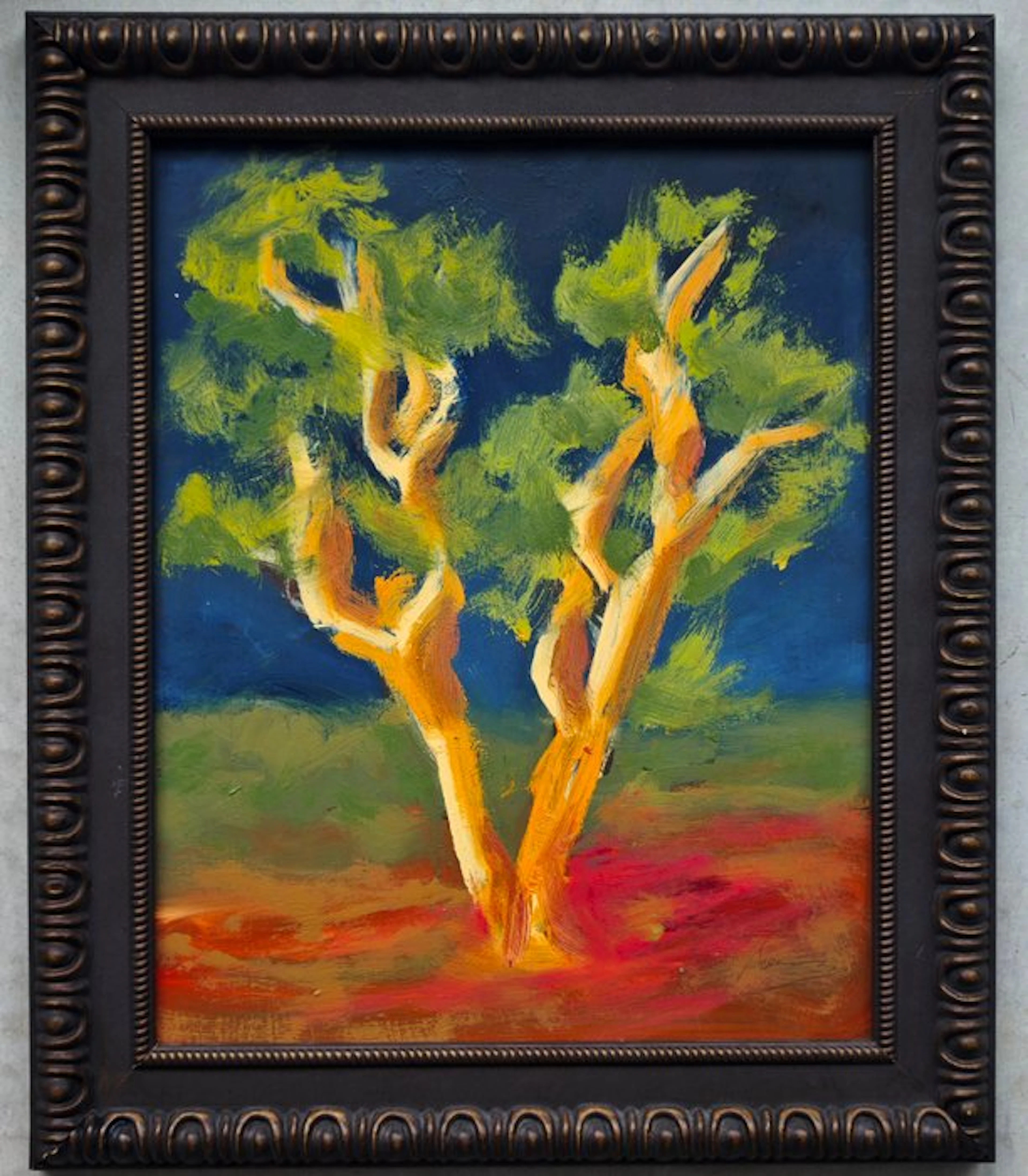 École expressionniste espagnole (XX) - Arbre sous le ciel bleu - NO RESERVE