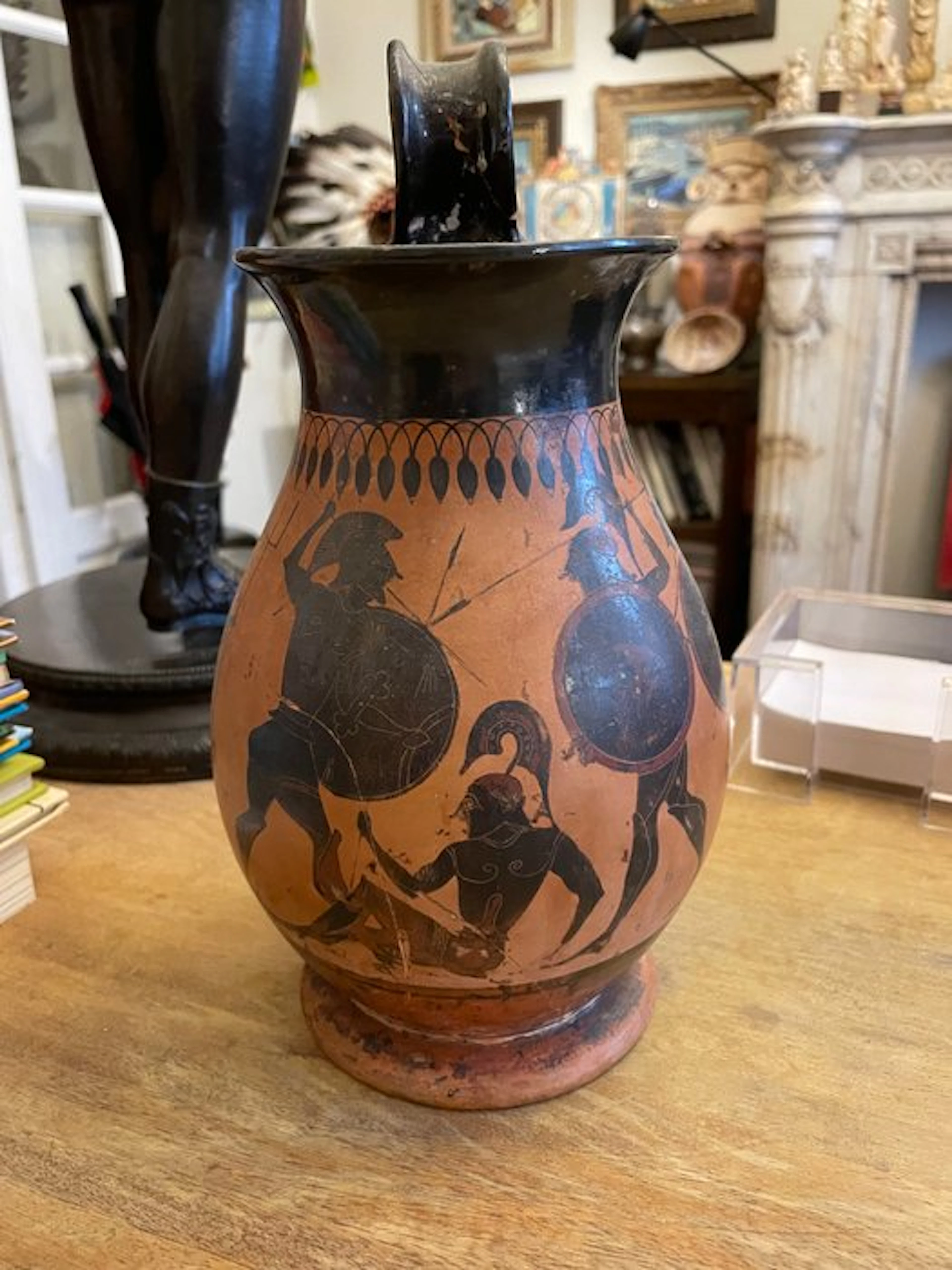 Replica of an Ancient Greek Terracotta Olpe - 28 cm