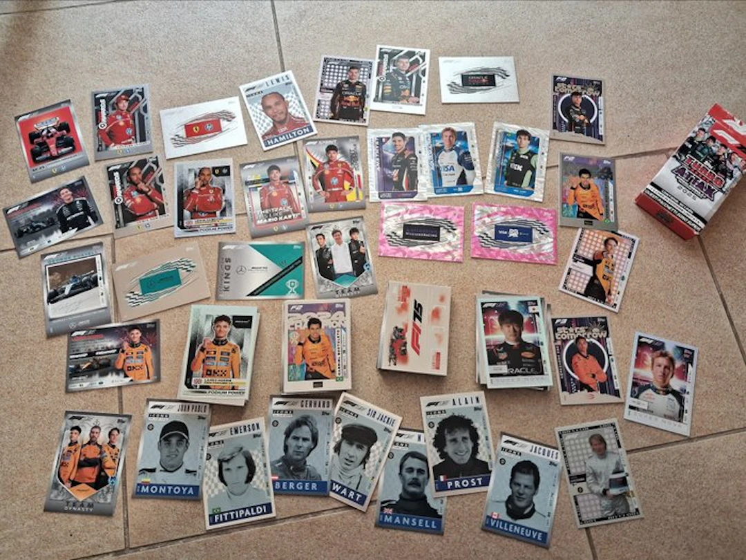 2025 Topps Charles Leclerc, Lewis Hamilton, Max Verstappen Card - Mint (M)