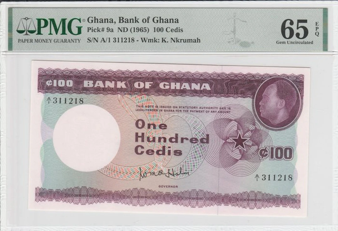 Ghana. - 100 Cedis - 1965 - Pick 9a (No reserve price)