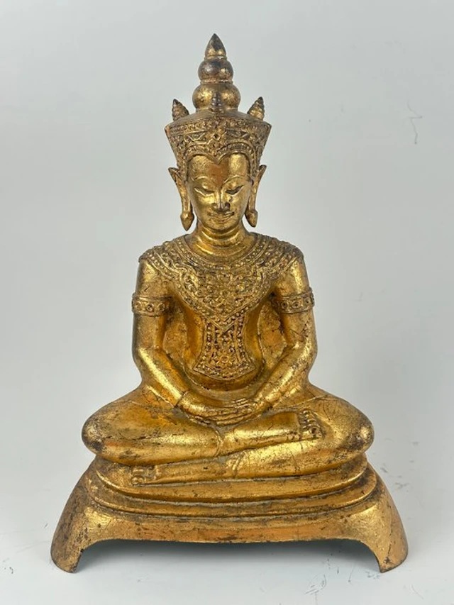 A bronze statue of Buddha - Figure - Myanmar/Burma (No reserve price)