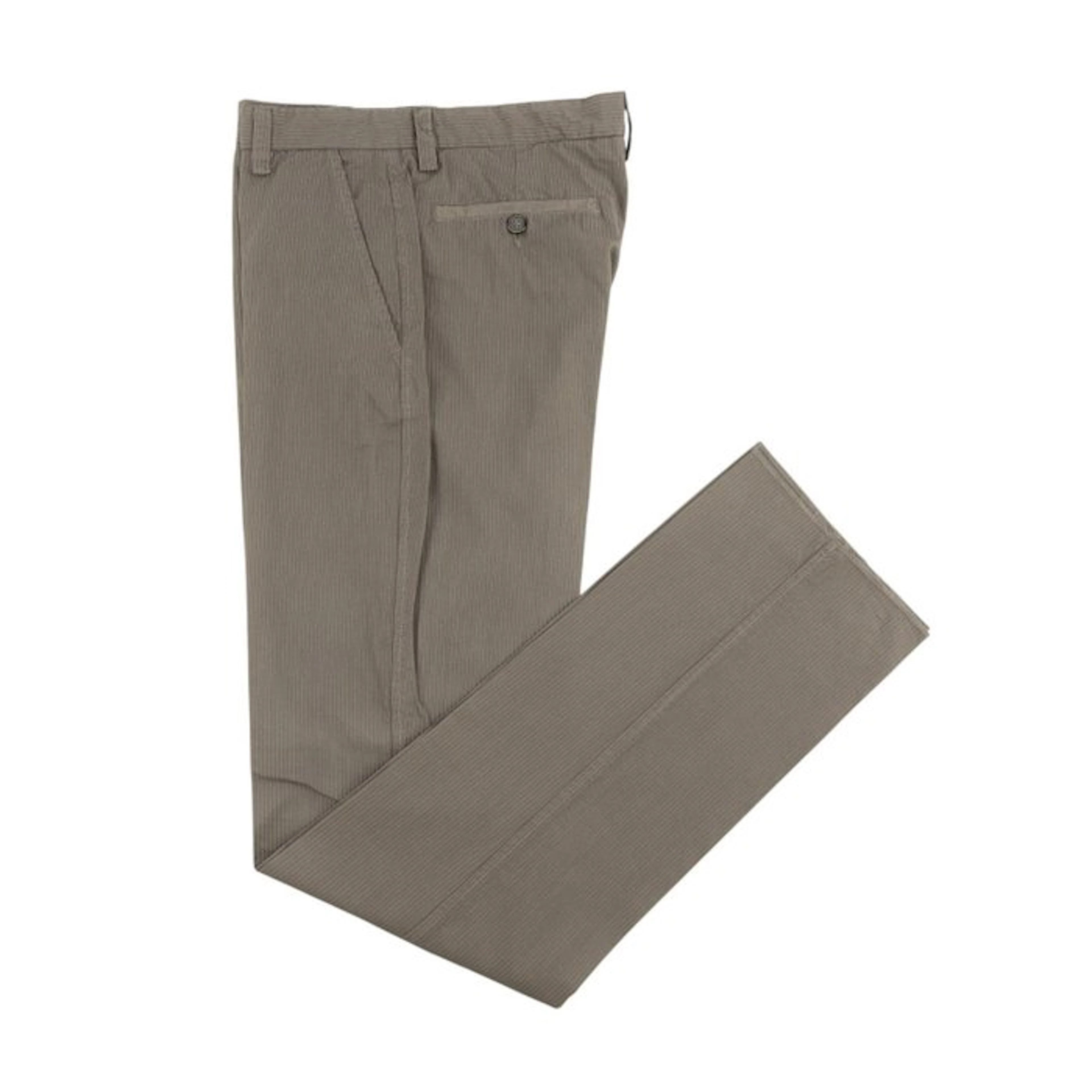 ETRO MILANO - 48 IT - Taupe Gray Fine Cotton Pant...