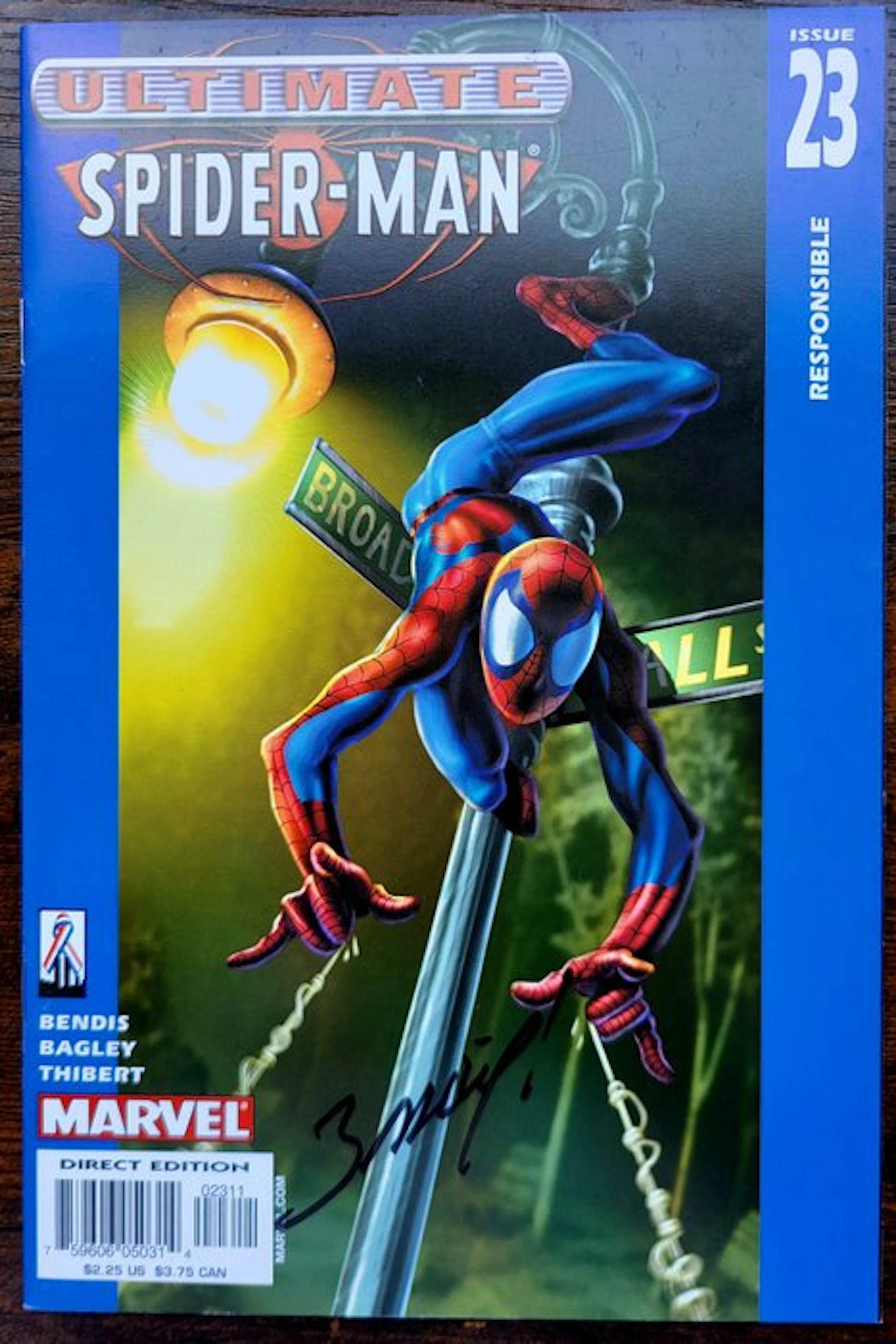 Lots 3 comics signed Spider-Man Vintage 1991-2004...
