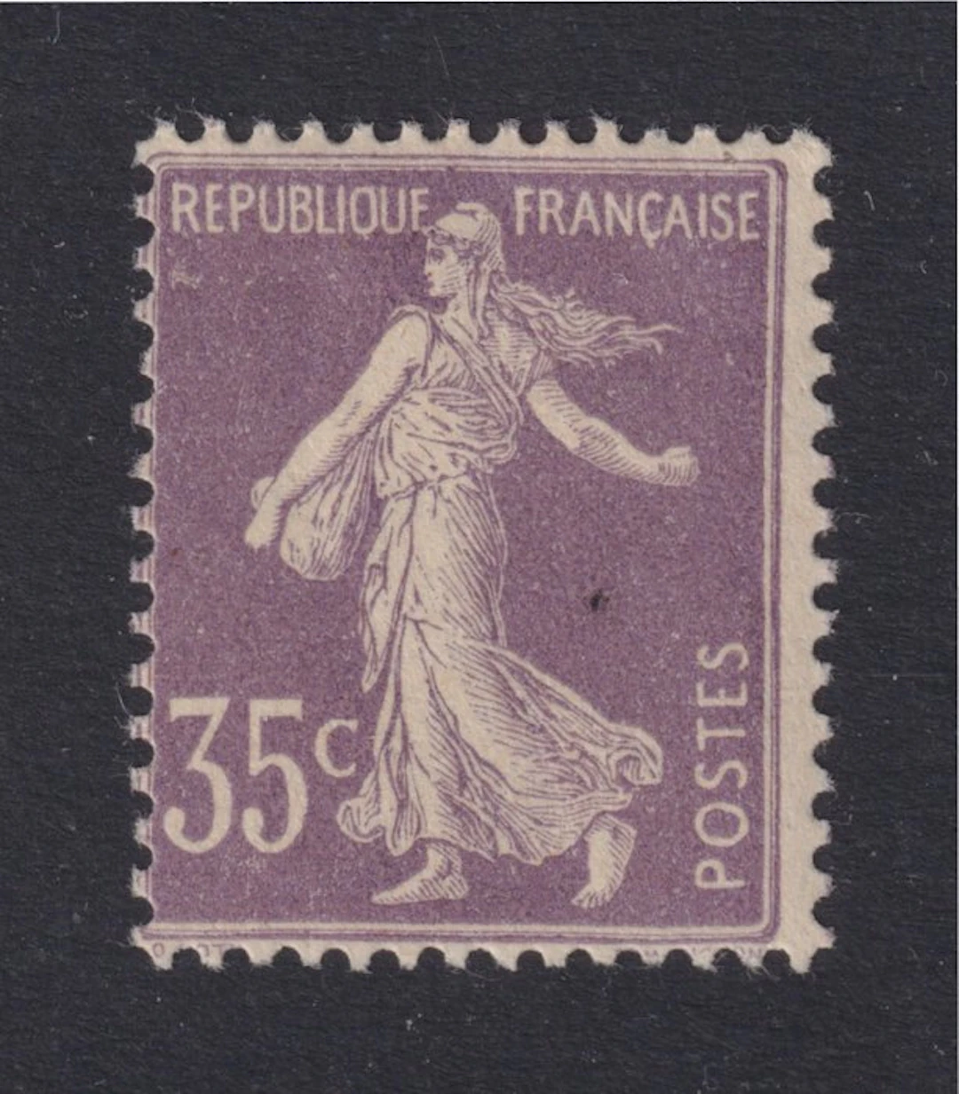 France 1906 - The Sower 'slender numerals'