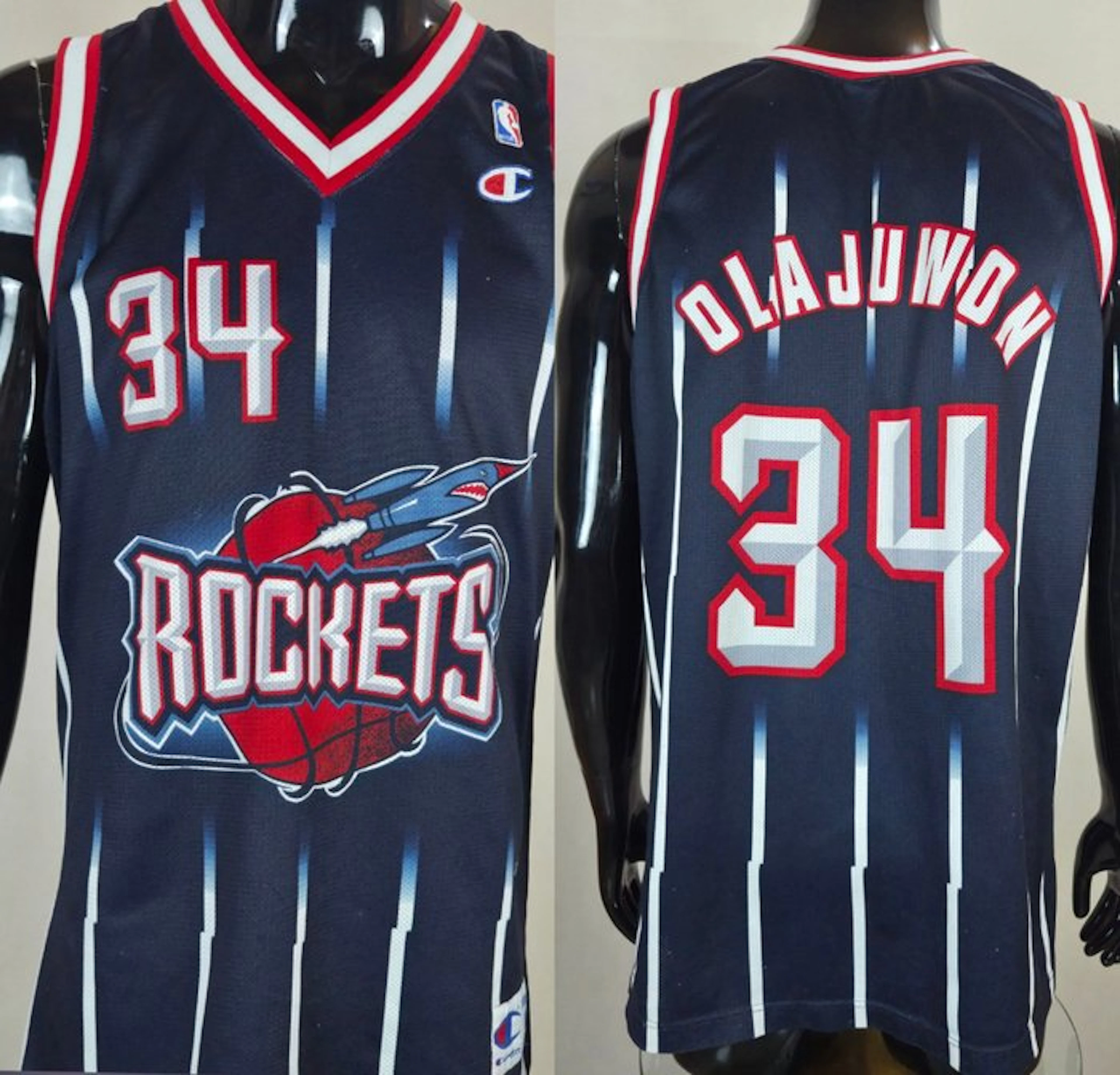 Houston Rockets - NBA Basketbal - Hakeem Olajuwon - 1995 - Basketball jersey