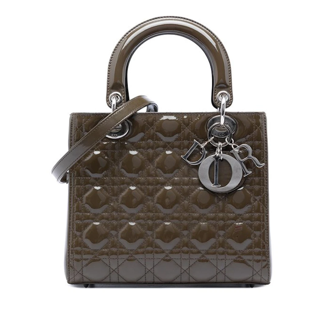 Christian Dior - Medium Patent Cannage Lady Dior - Bag