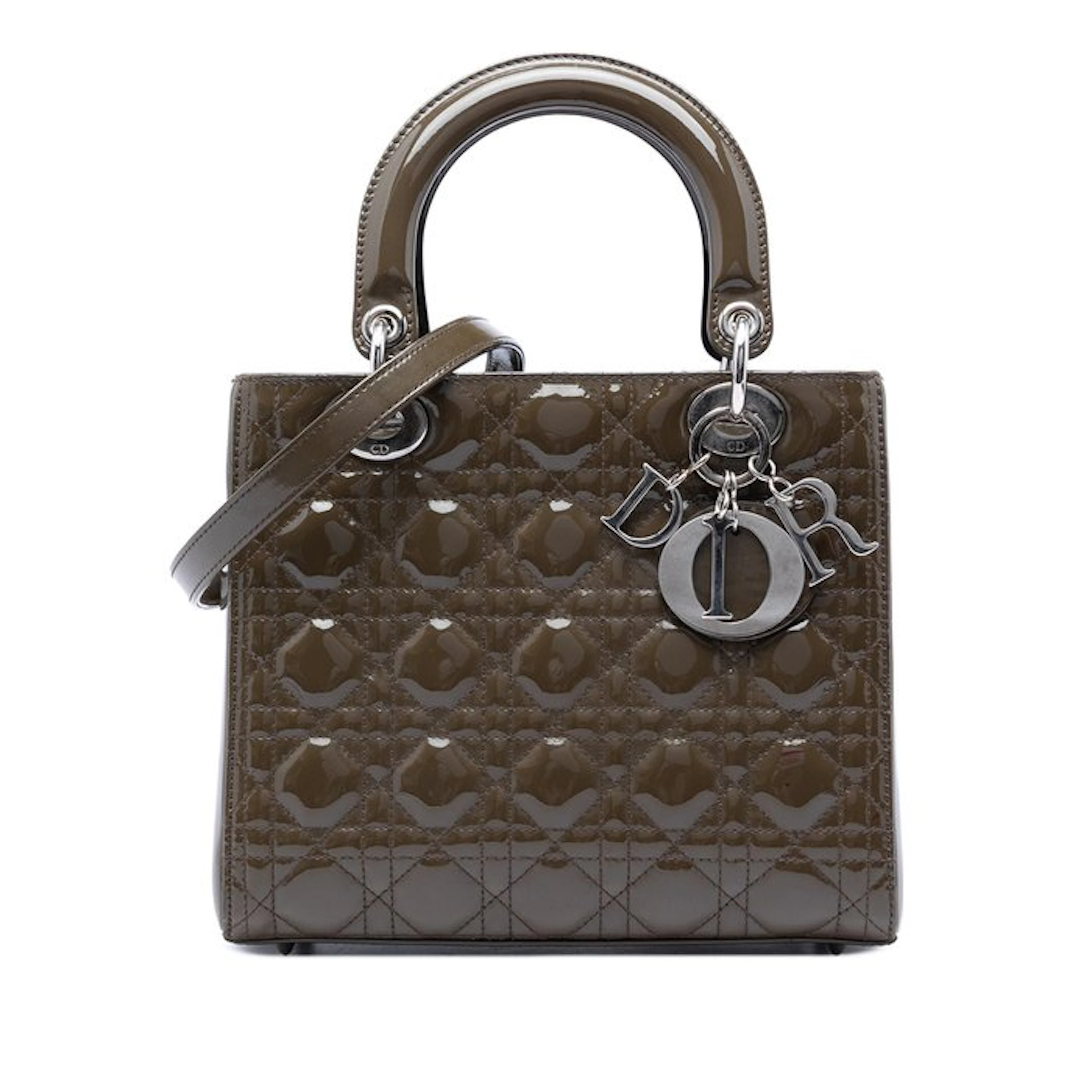 Christian Dior - Medium Patent Cannage Lady Dior - Bag