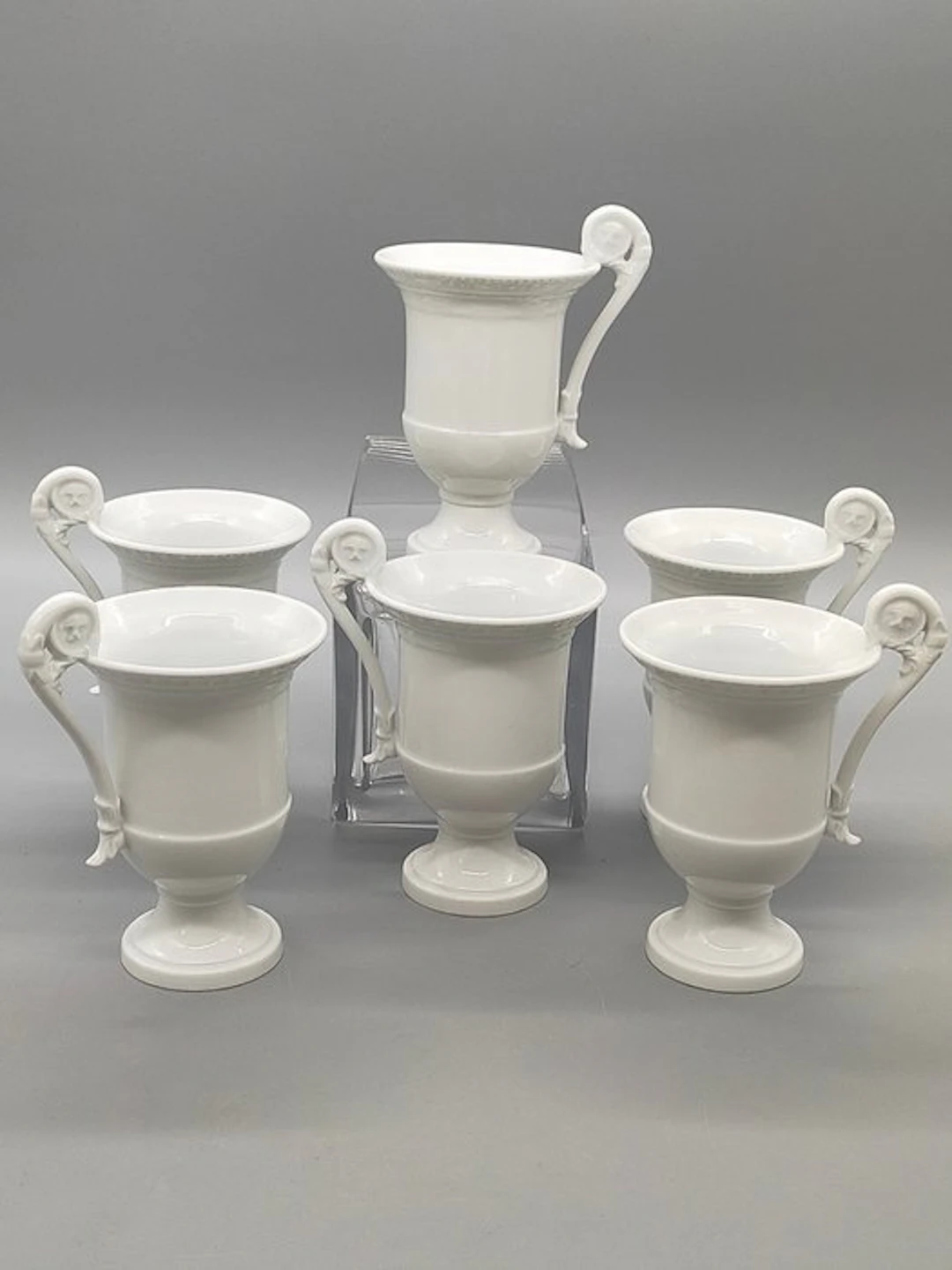 Elegante Fürstenberg Porzellan Pokal-Tassen – 6er Set...