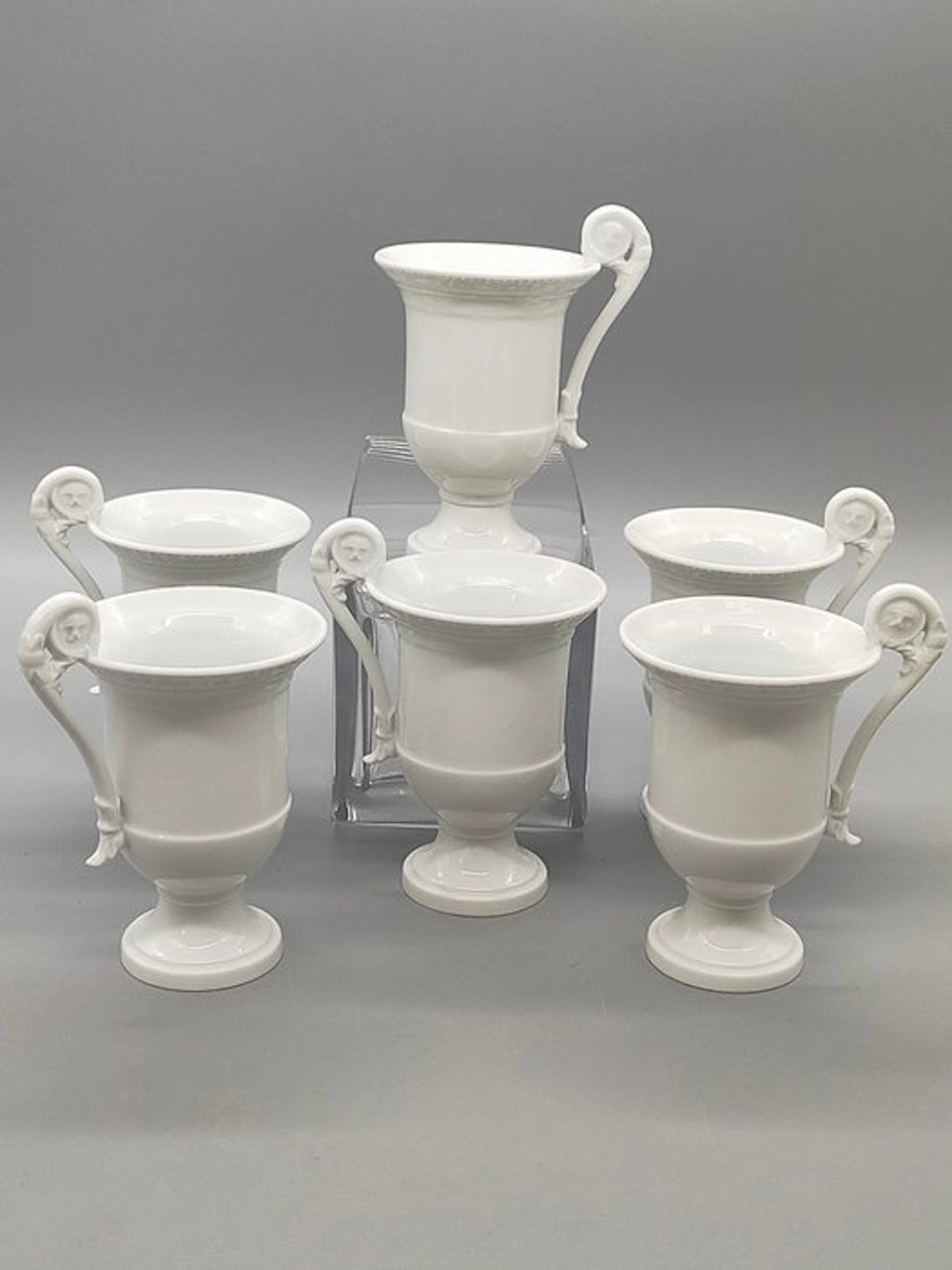 Elegante Fürstenberg Porzellan Pokal-Tassen – 6er Set...