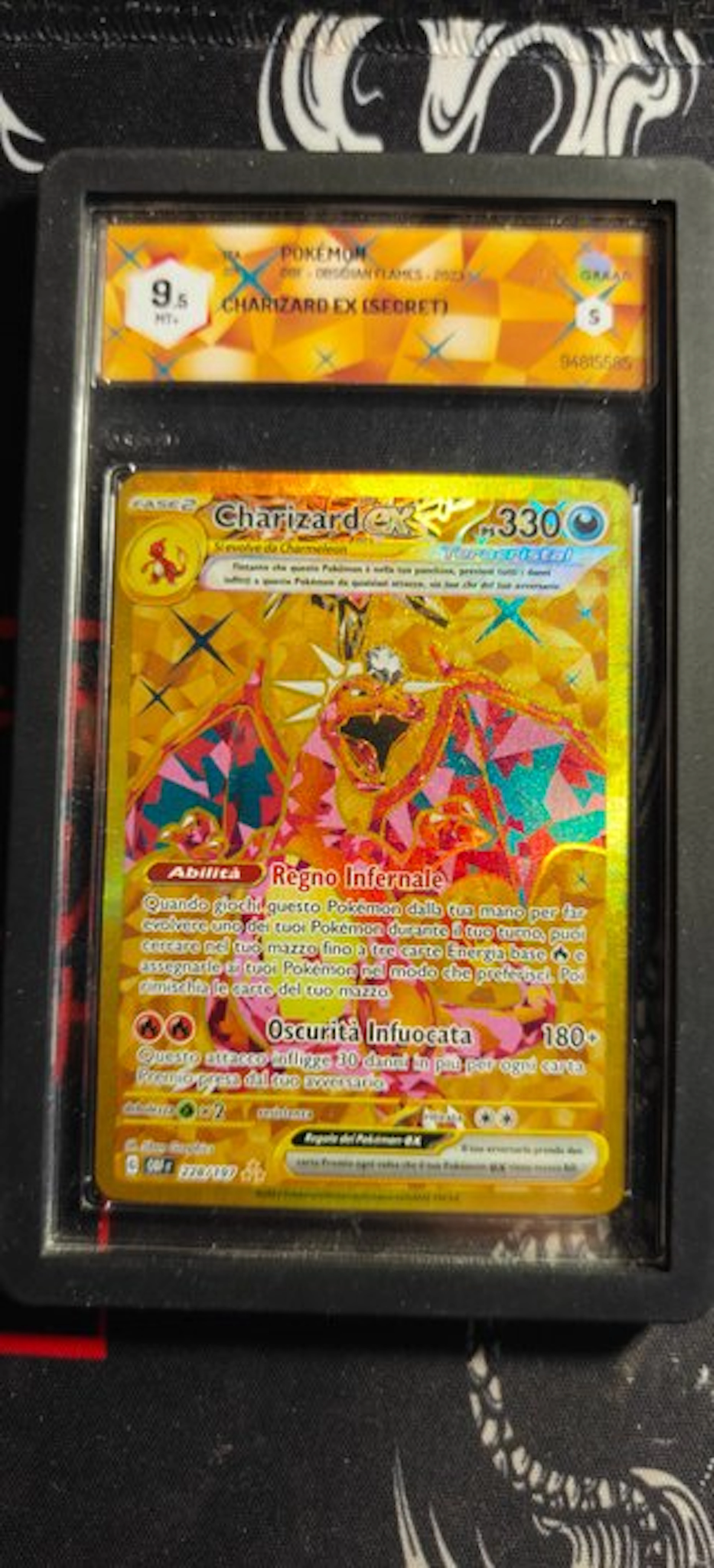 Pokémon - 1 Graded card - Pokémon - Charizard 172/163 Full art