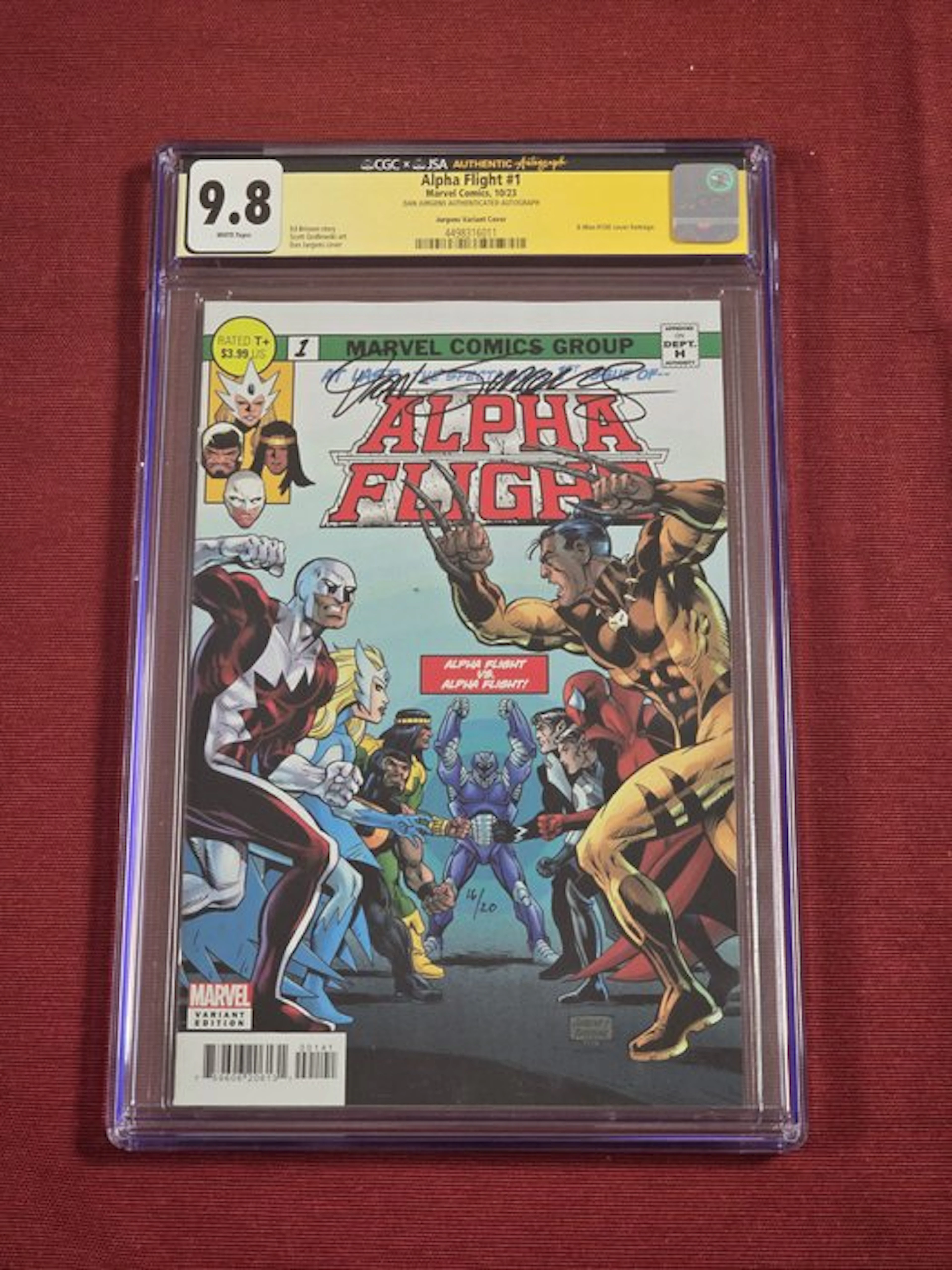 Alpha Flight (Dan Jurgens Homage Var) #1 - Signed Limited...