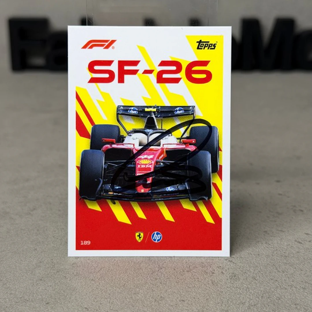Ferrari - Topps 189 Turbo Attax SF 26 Hamilton Signed...