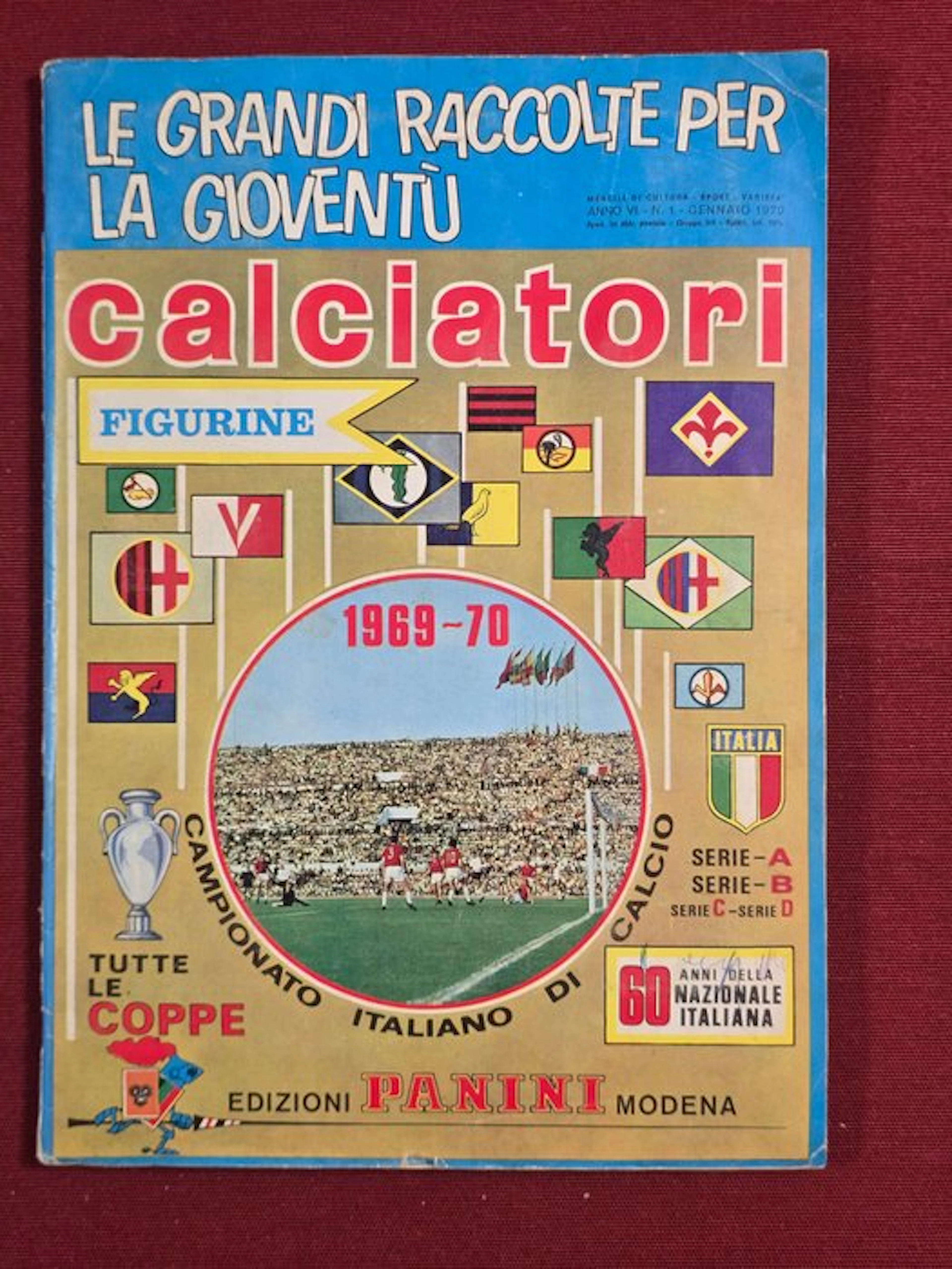 1969/70 Panini Calciatori - 1 Complete album - Good (GD)