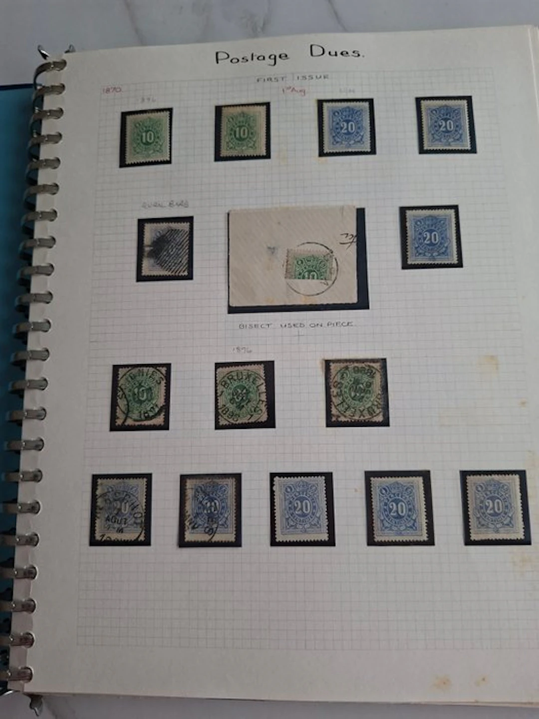 Belgium 1870/1985 - Belgium collection: penalty postage