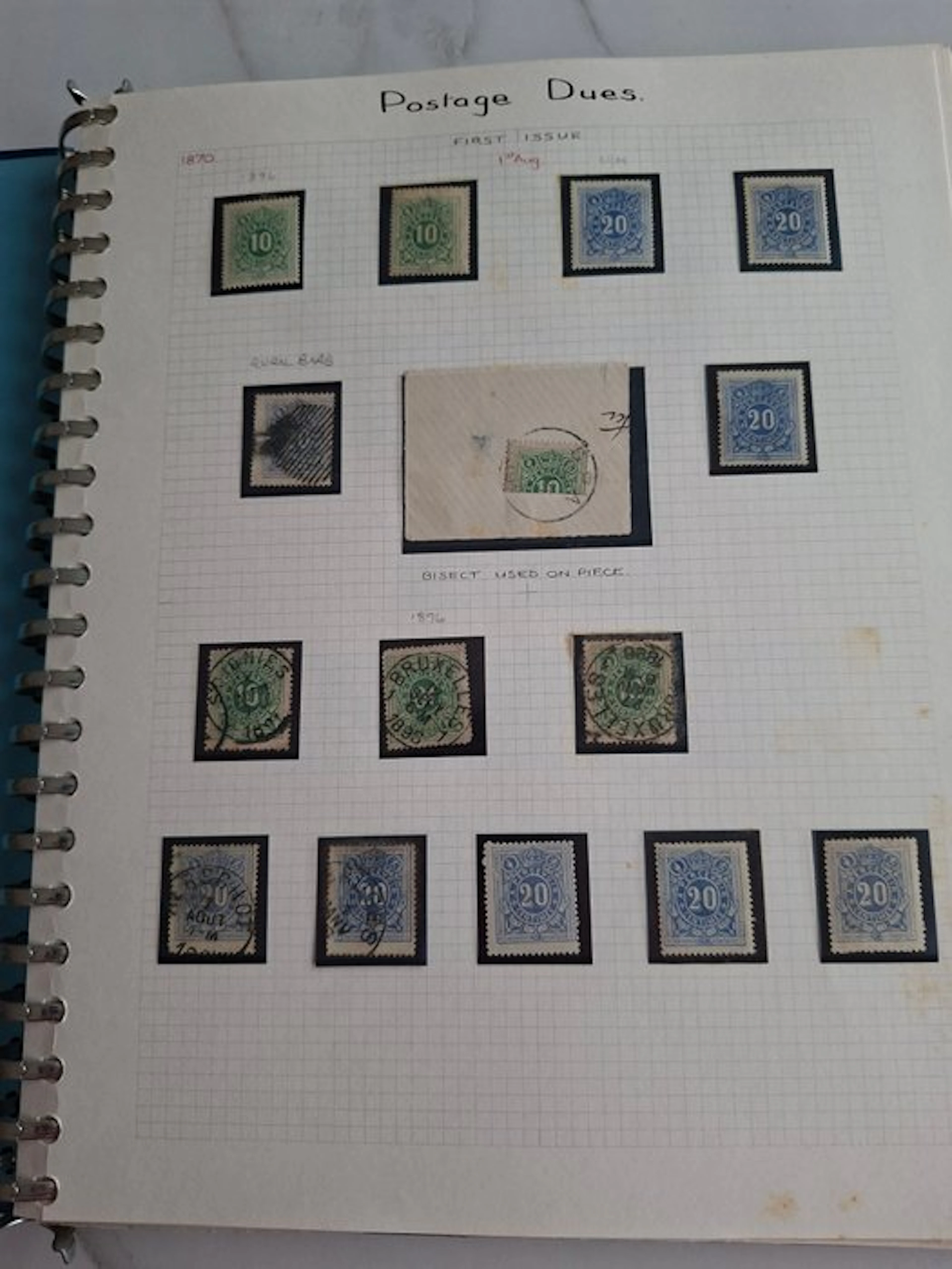 Belgium 1870/1985 - Belgium collection: penalty postage