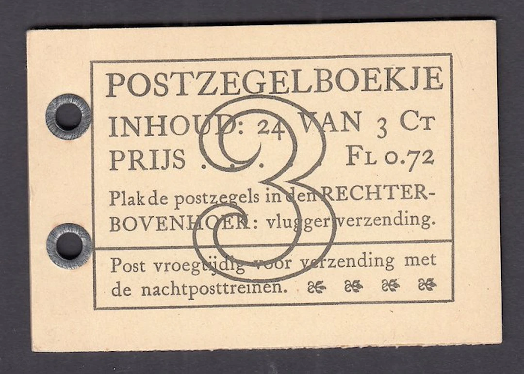 Netherlands 1937 - Stamp booklet