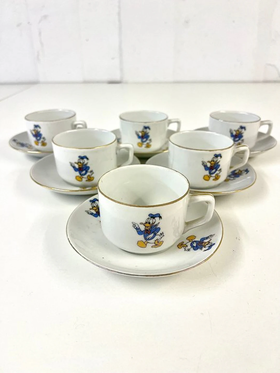 Donald Duck - 6 Figure - Istanbul Porselen Sanayii - 1960