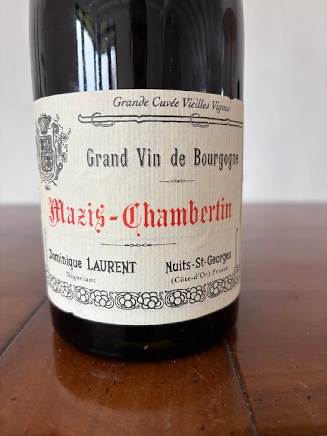 2001 D. Laurent “Grande cuvée Vielles Vignes” Cuvée B “...