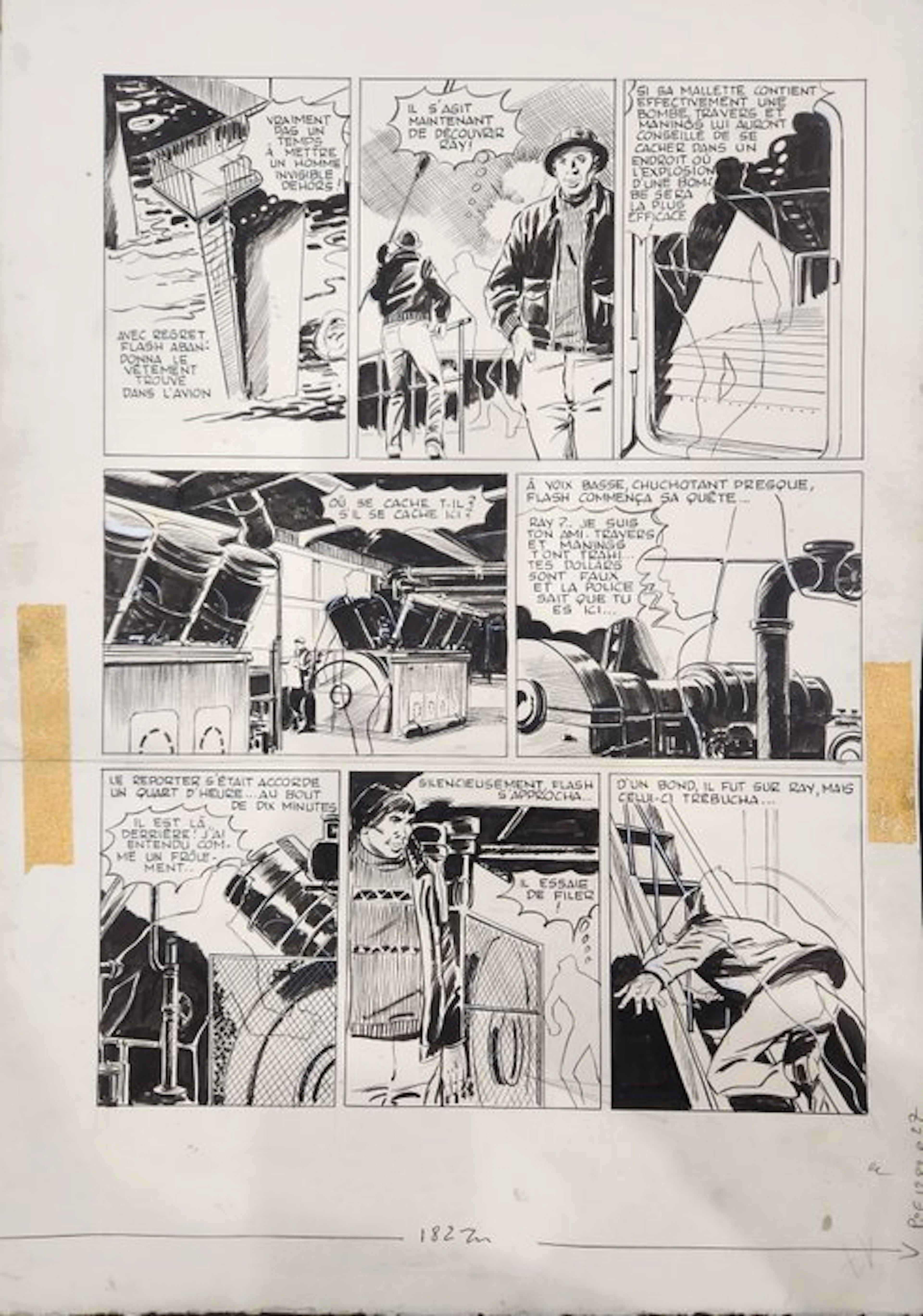 Max Lenvers - 1 Original page - Pif Gadget - 1969
