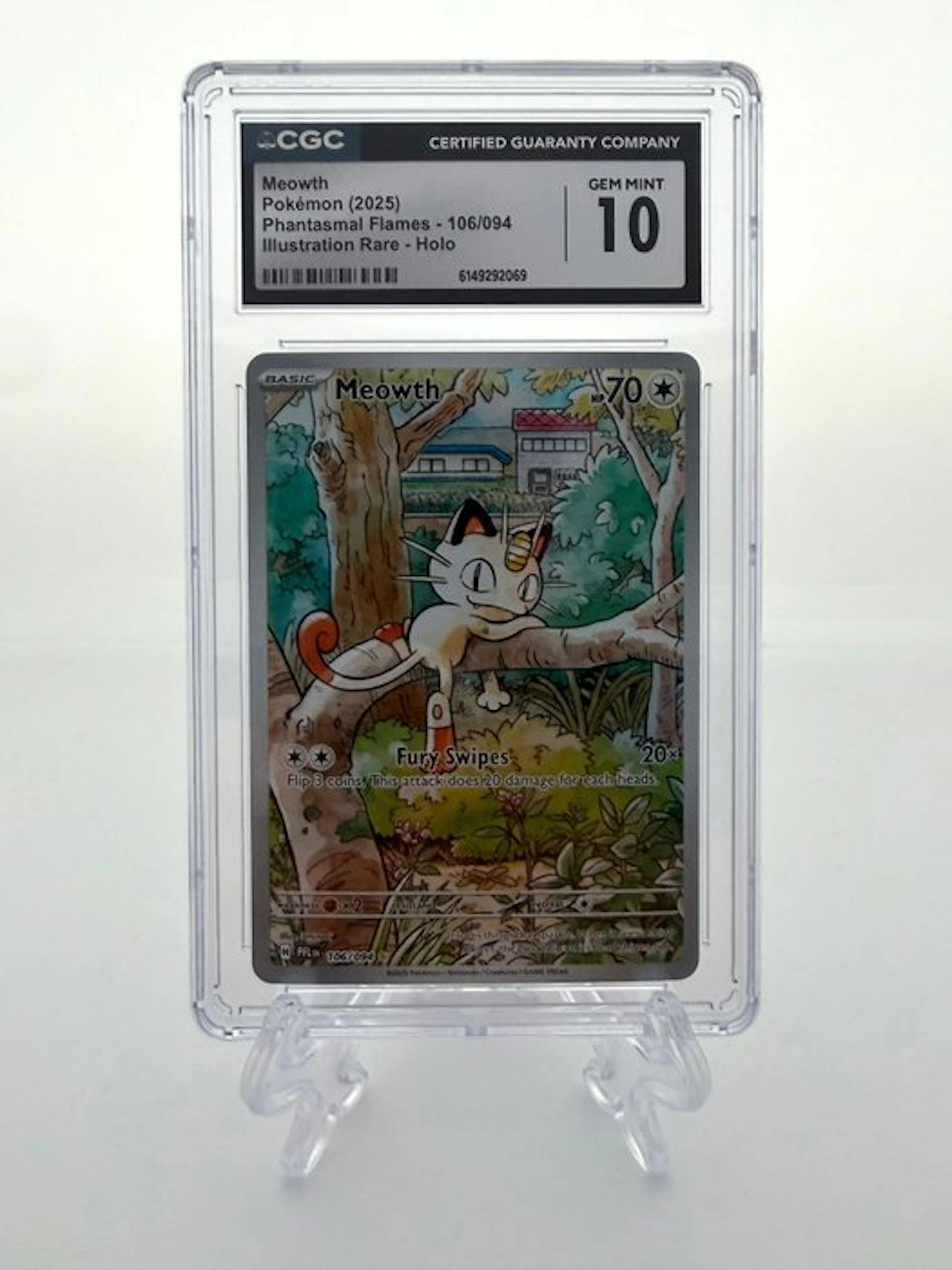 Pokémon - 1 Graded card - Meowth - Phantasmal Flames - 106/098 - 2025 - CGC 10