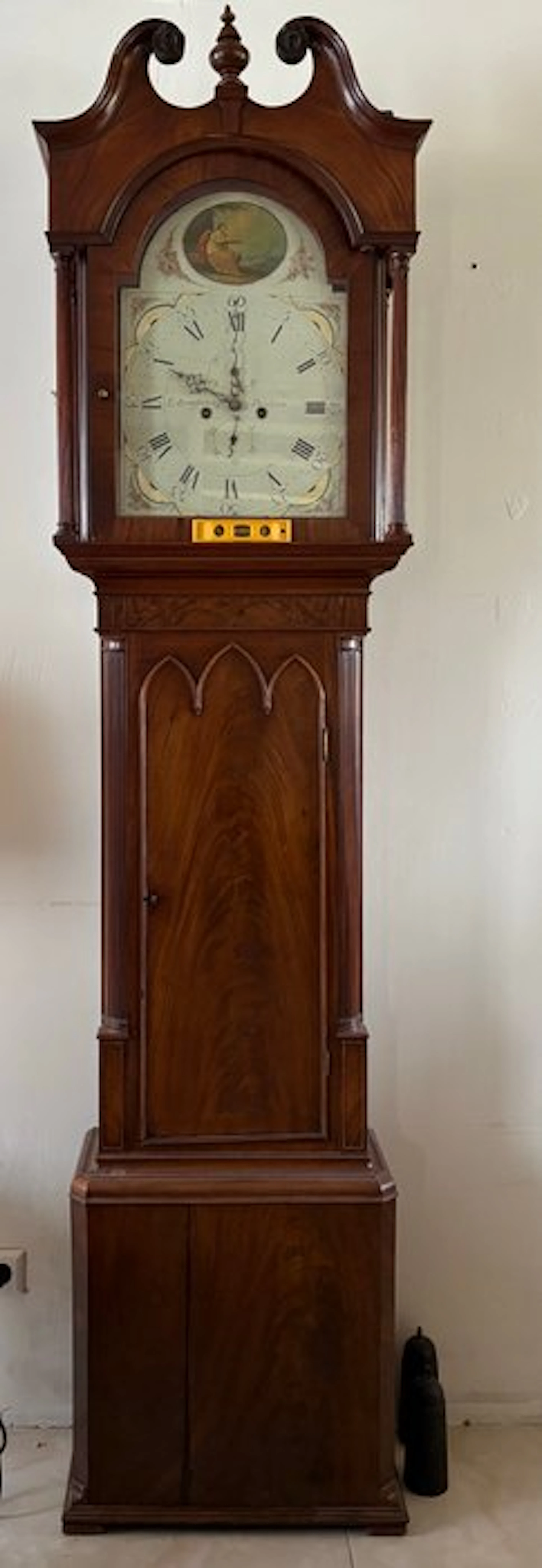 Clock - - Mahogany - 1800-1850 - English Longcase Clock - T. Armstrong, Poulton