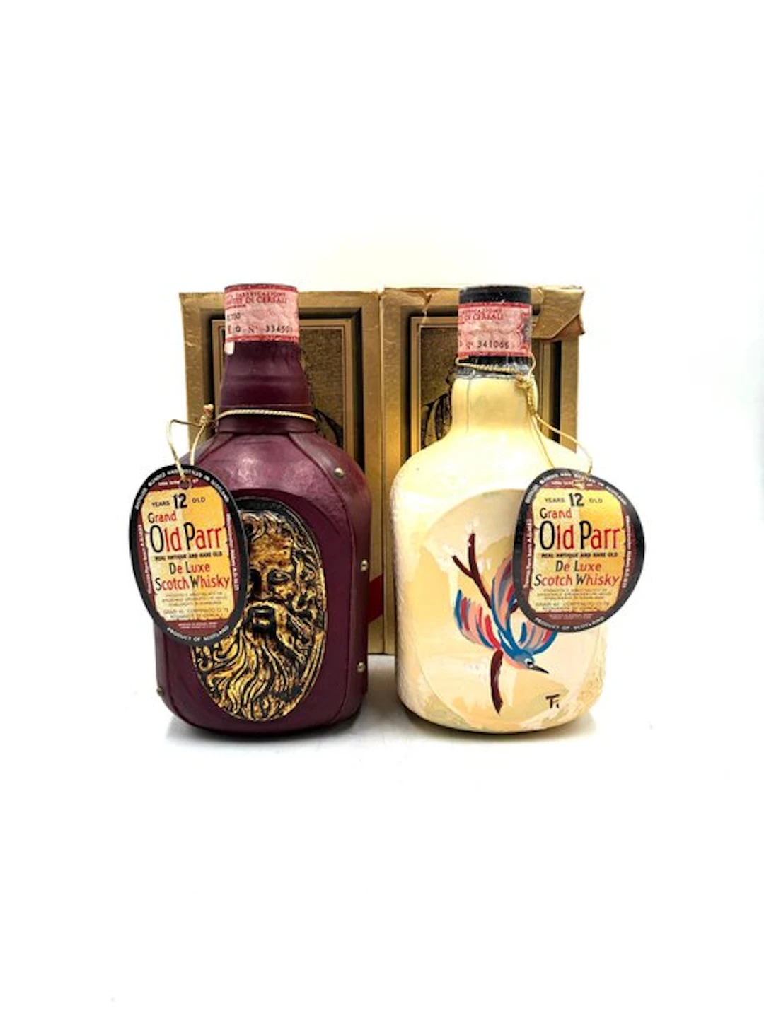 Grand Old Parr 12 years old De Luxe - b. 1970s - 75cl - 2 bottles